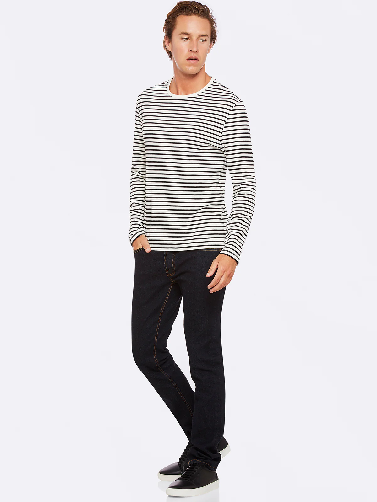 Parker Striped Crew Neck T-Shirt - Image 20
