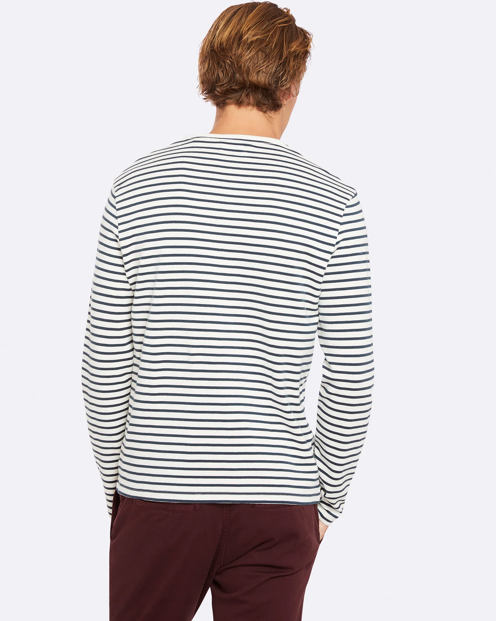 Parker Striped Crew Neck T-Shirt - Image 4