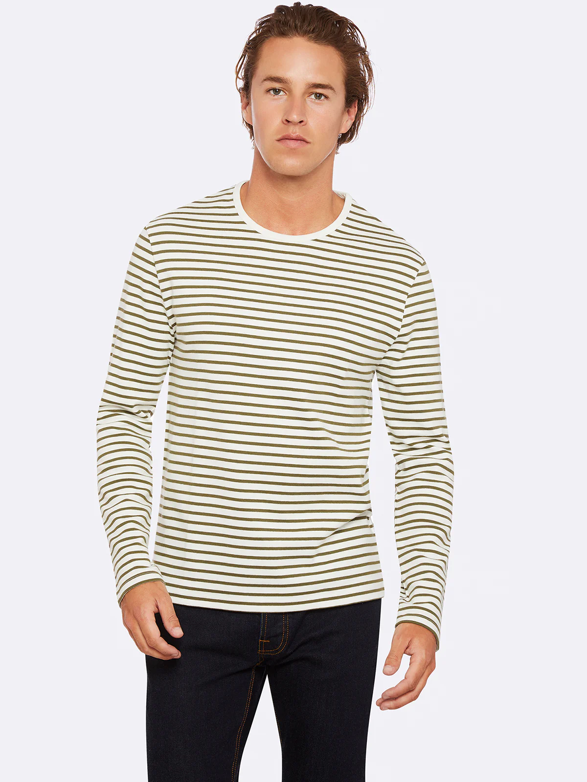 Parker Striped Crew Neck T-Shirt - Image 8