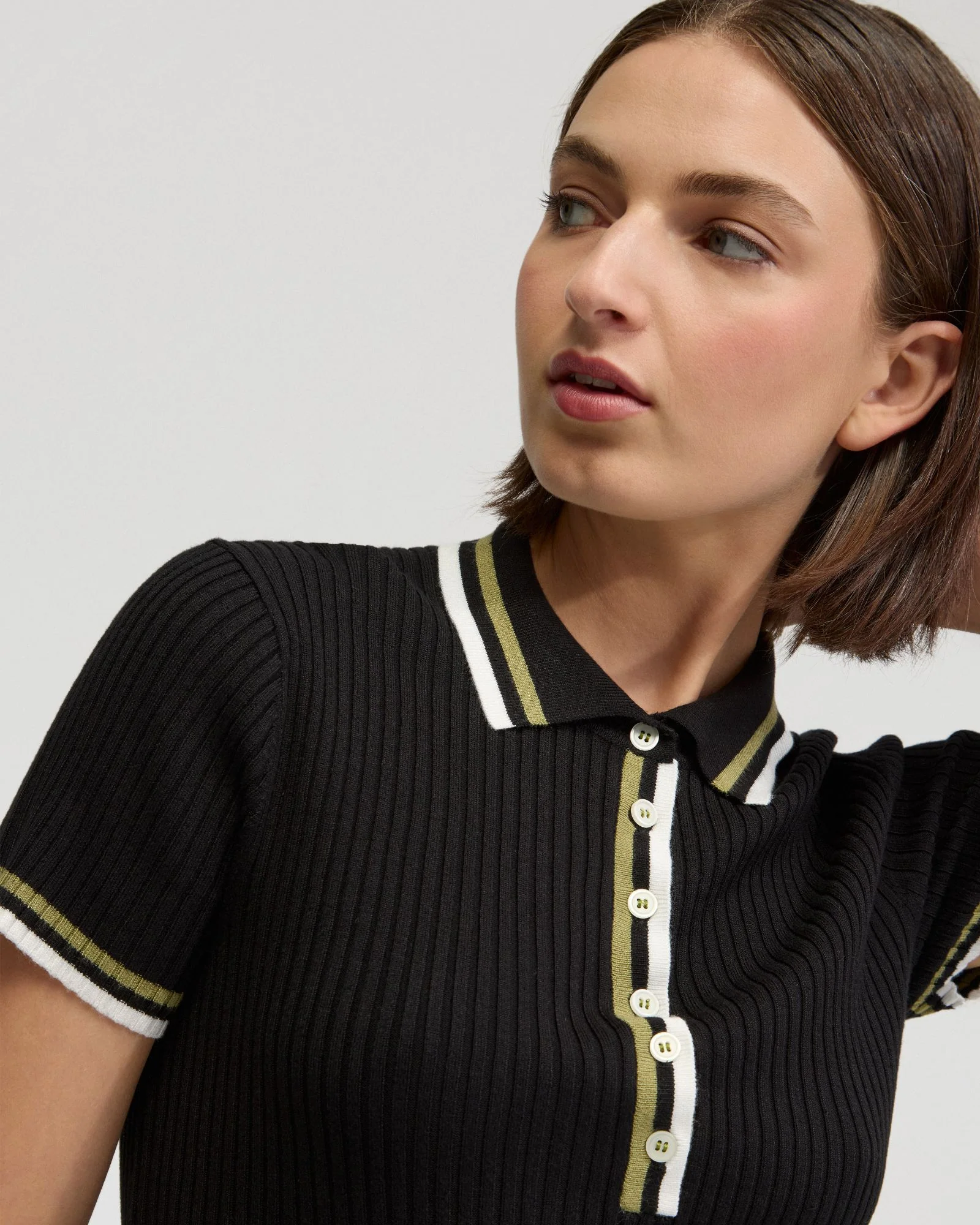 Pascale Rib Polo Top - Image 10