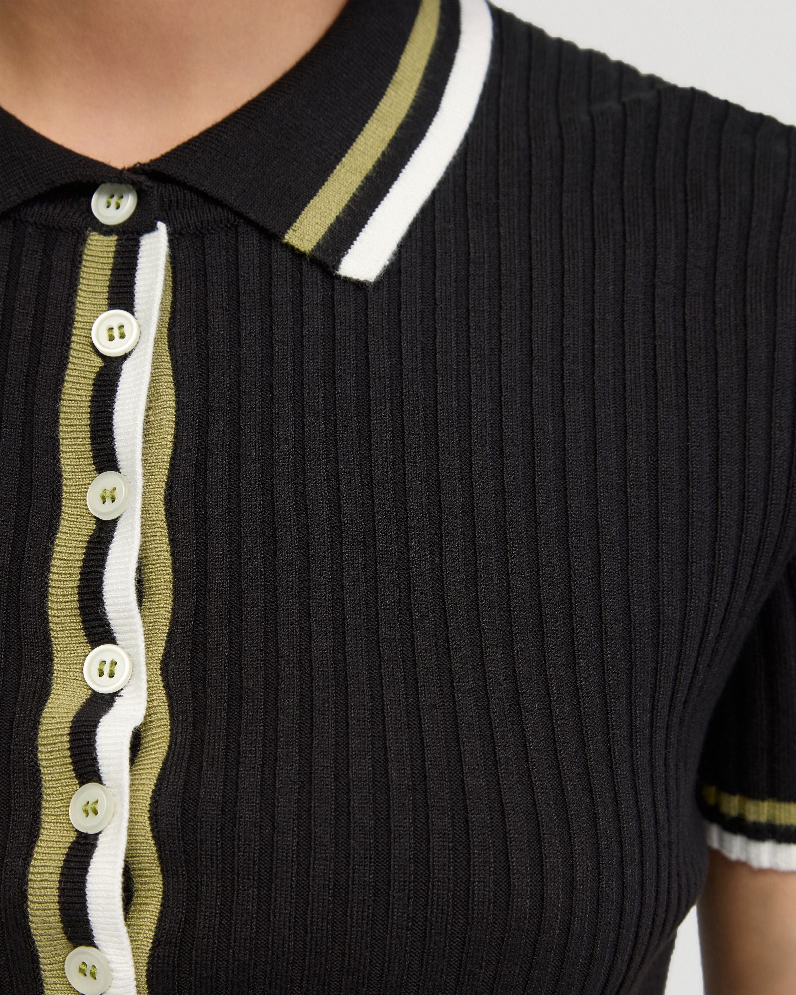 Pascale Rib Polo Top - Image 12