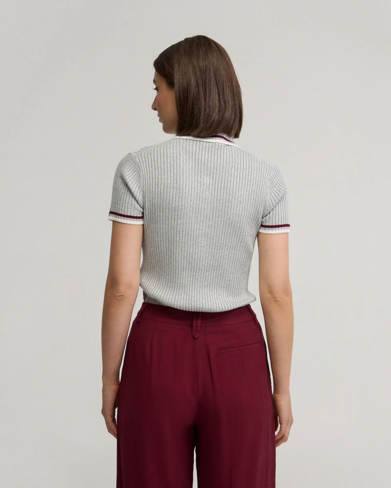 Pascale Rib Polo Top - Image 3
