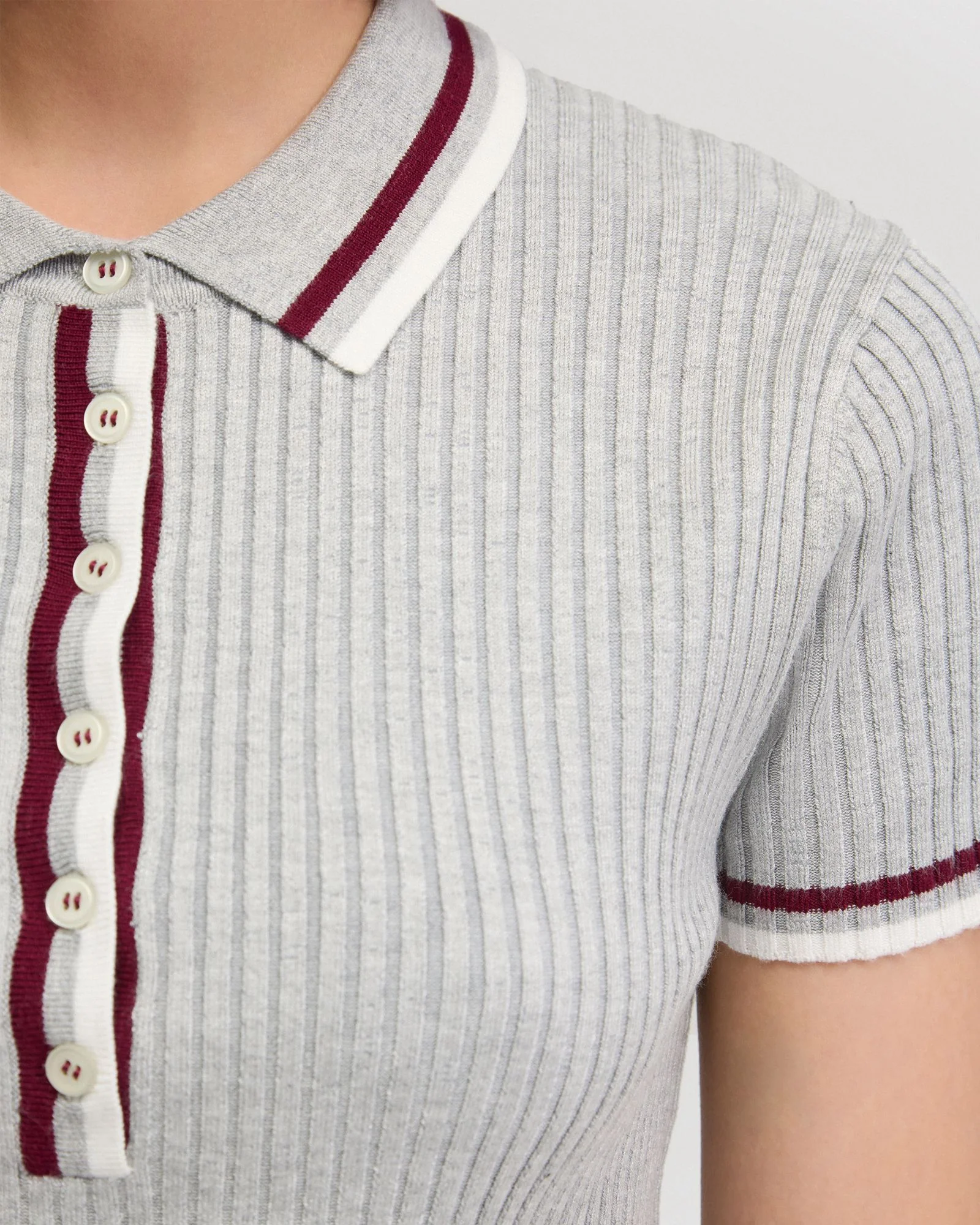 Pascale Rib Polo Top - Image 6