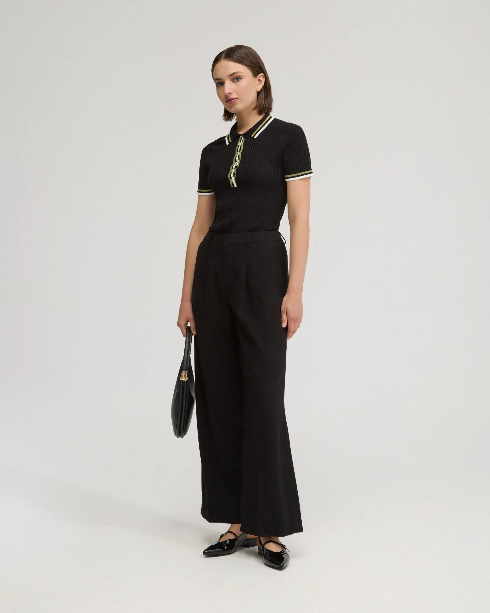 Pascale Rib Polo Top - Image 7