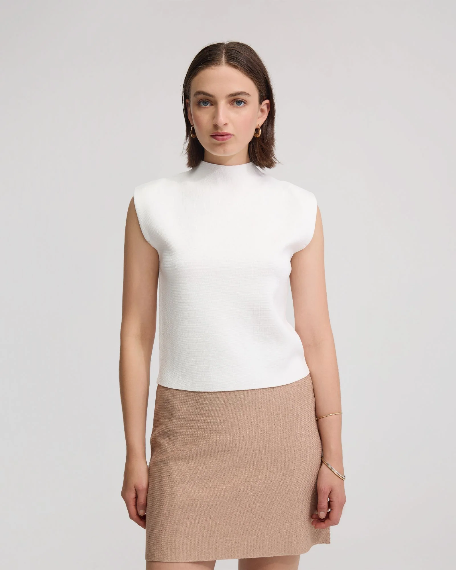 Pepper Knitted Funnel Collar Top - Image 11