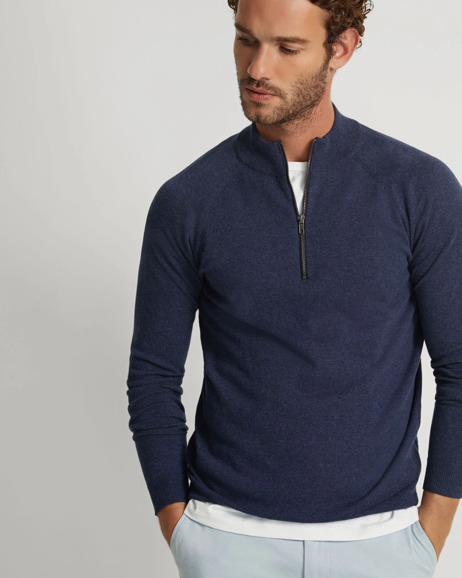 Perry Zip Collar Knit Top - Image 4