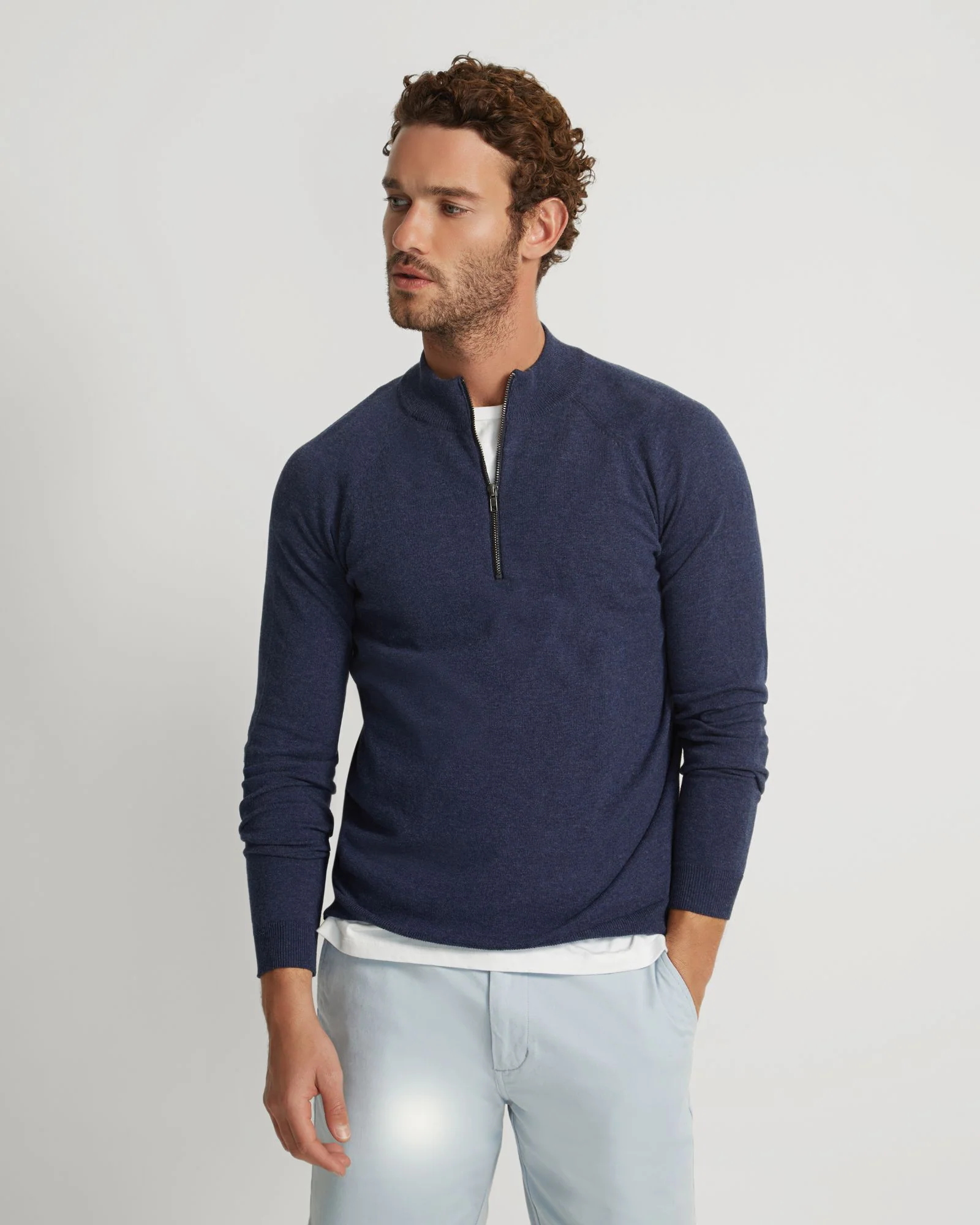 Perry Zip Collar Knit Top - Image 5