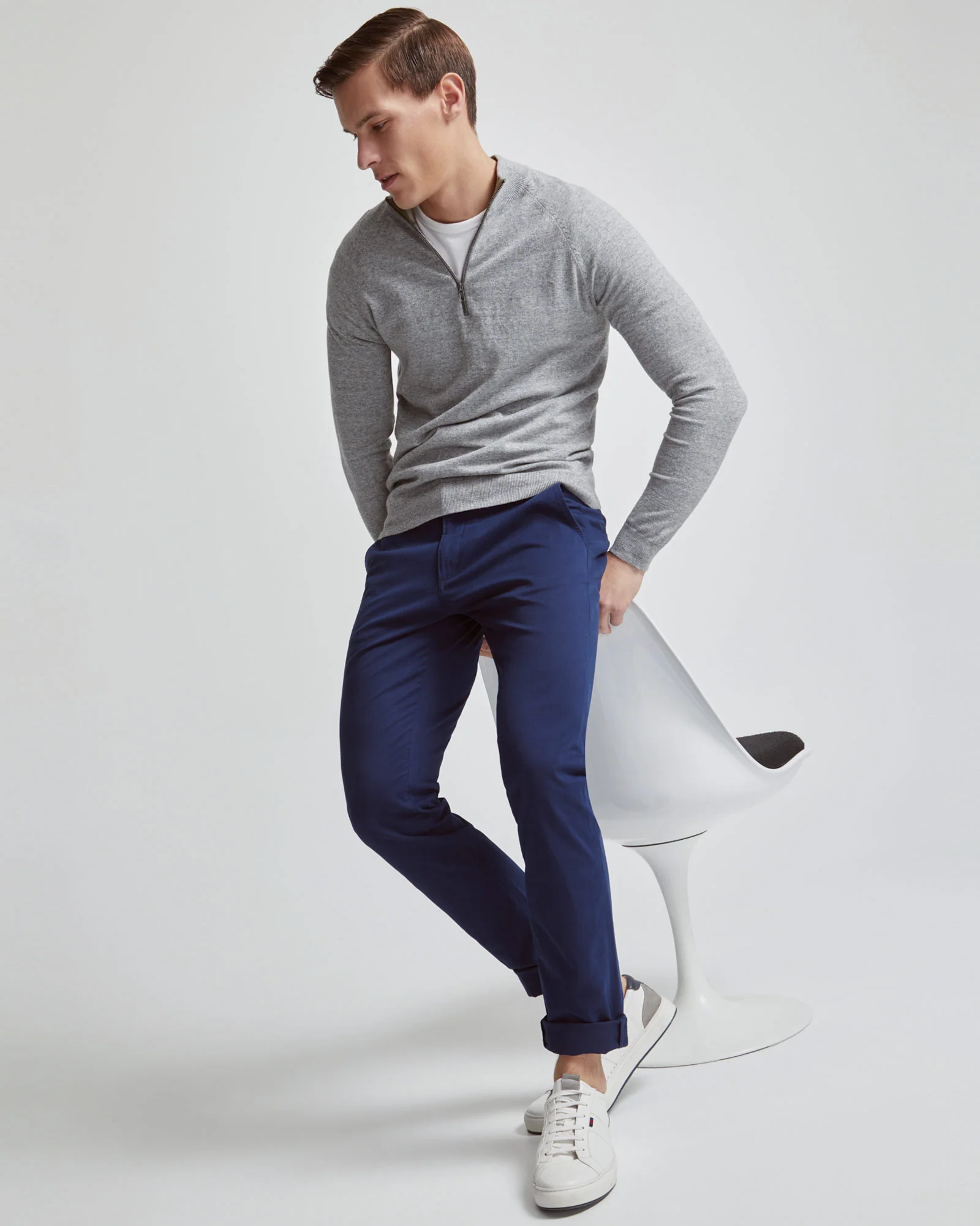 Perry Zip Collar Knit Top - Image 7