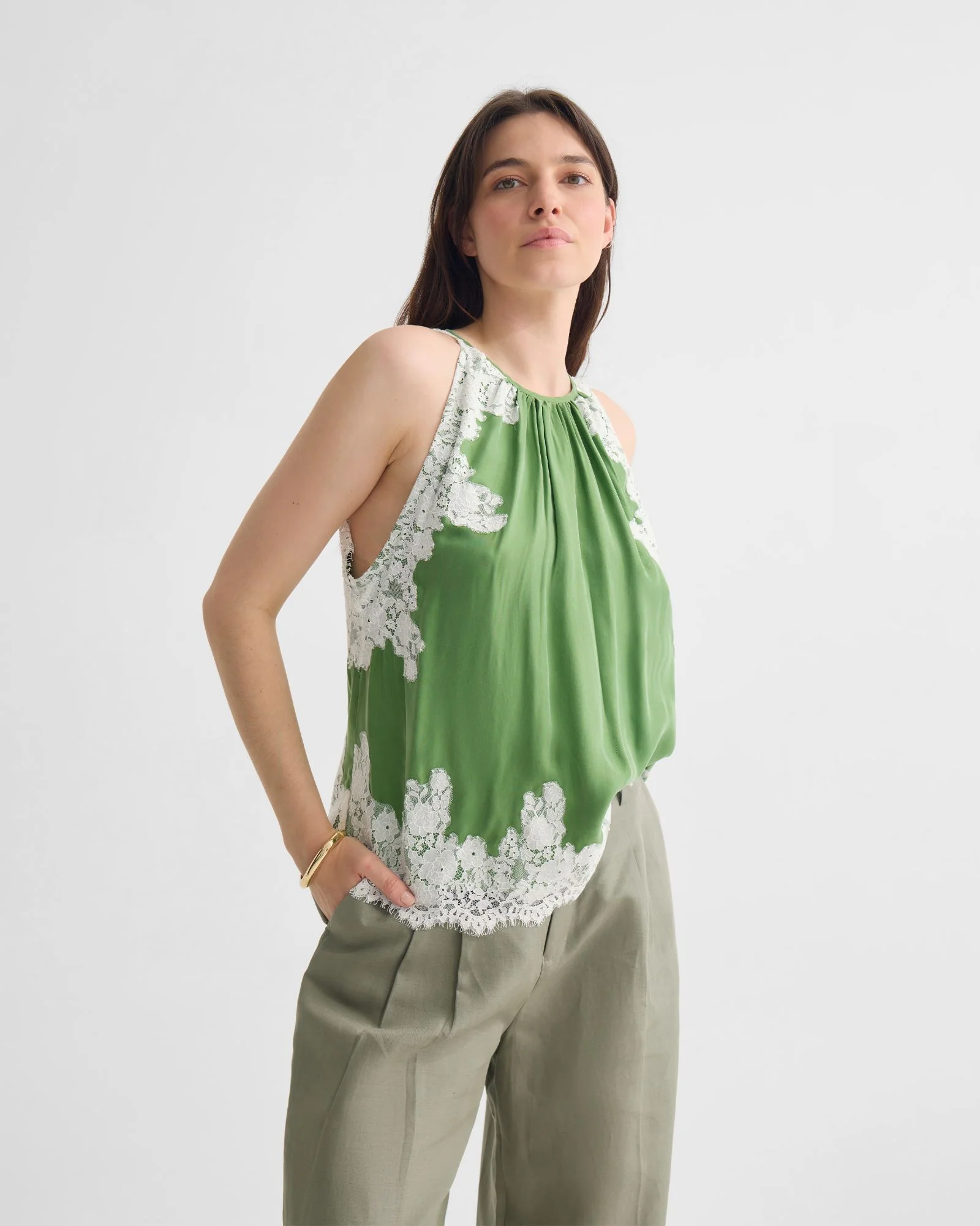 Phoebe Lace Trim Top - Image 6