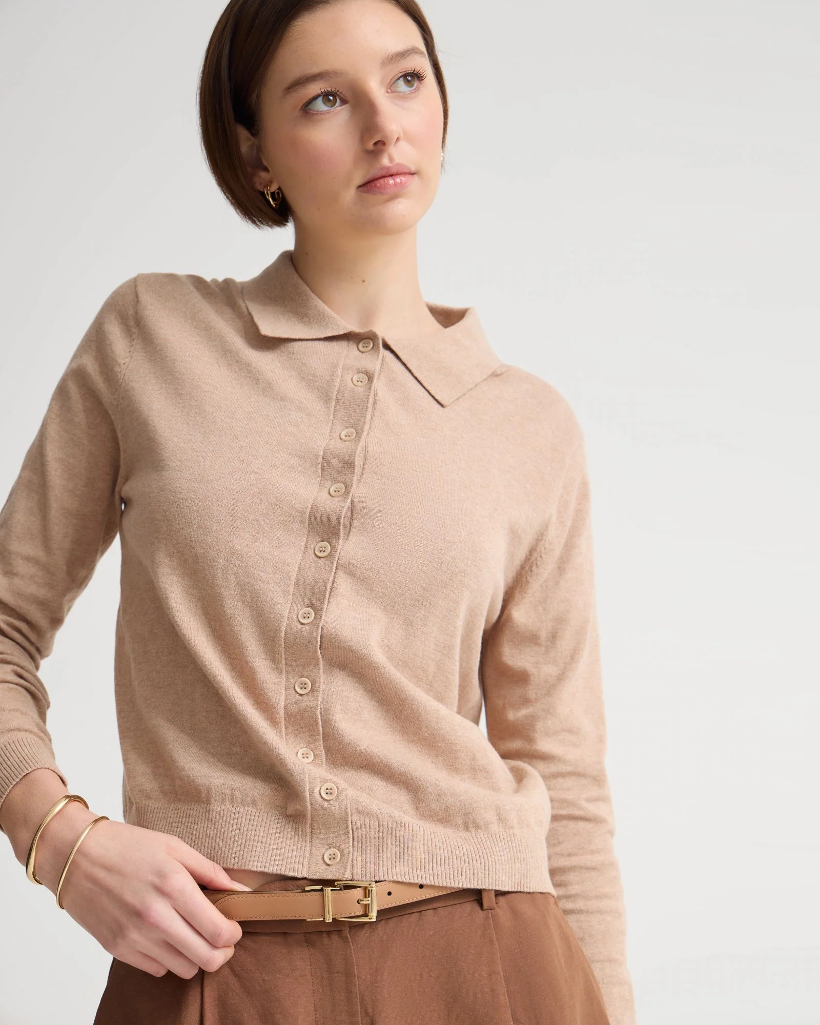 Pinky Cashmere Blend Cardigan - Image 10