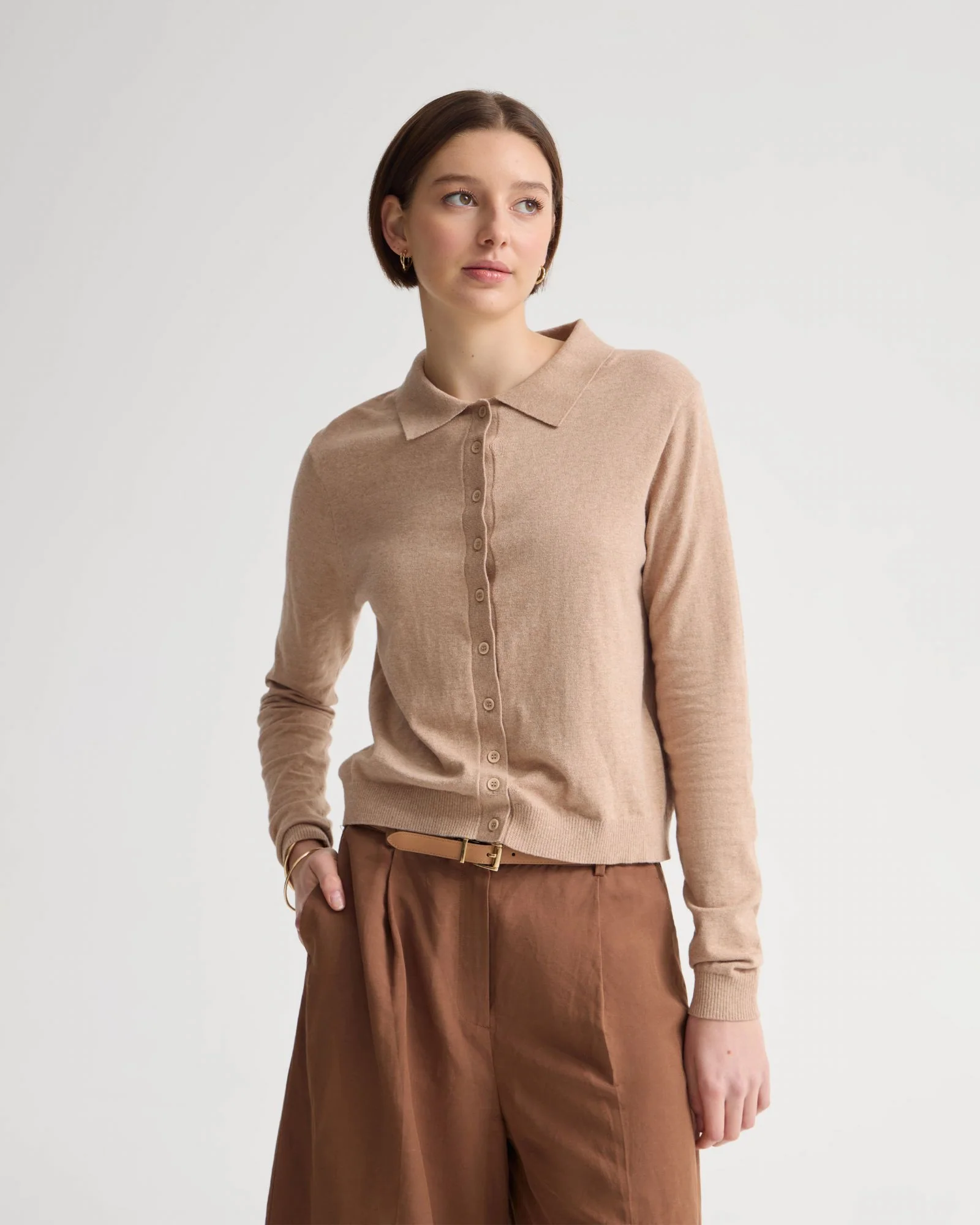 Pinky Cashmere Blend Cardigan - Image 13