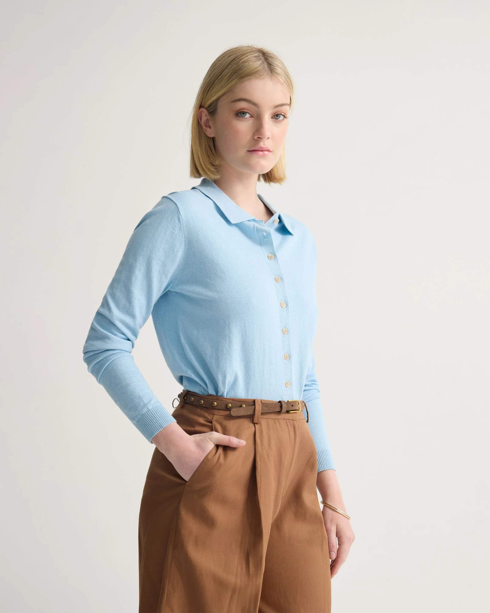 Pinky Cashmere Blend Cardigan - Image 2