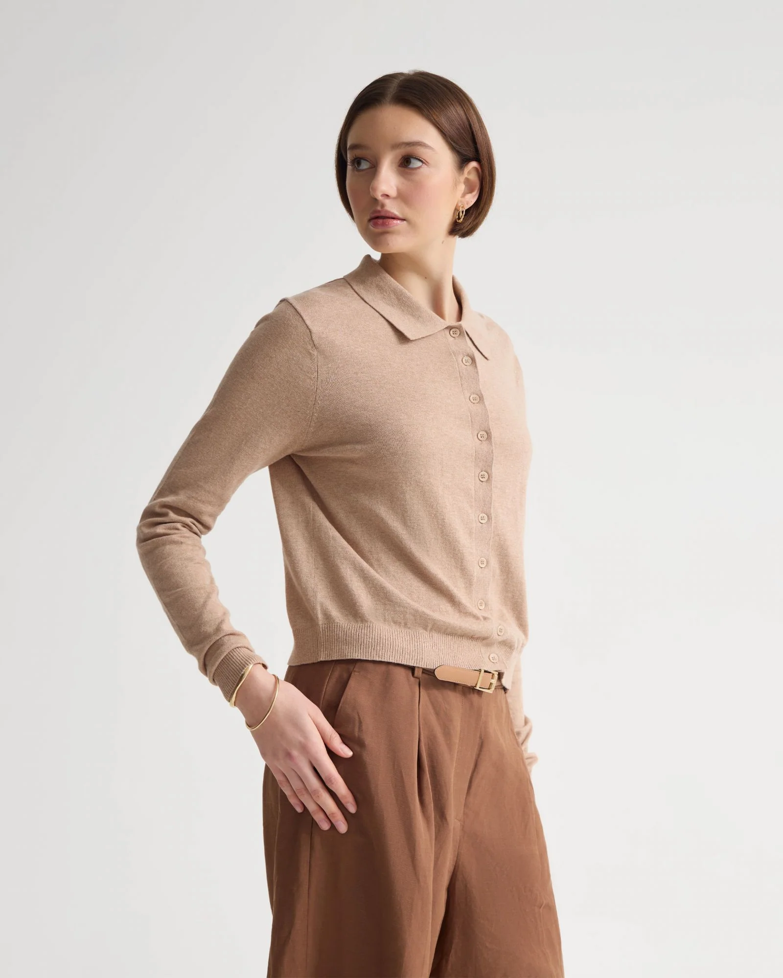 Pinky Cashmere Blend Cardigan - Image 8