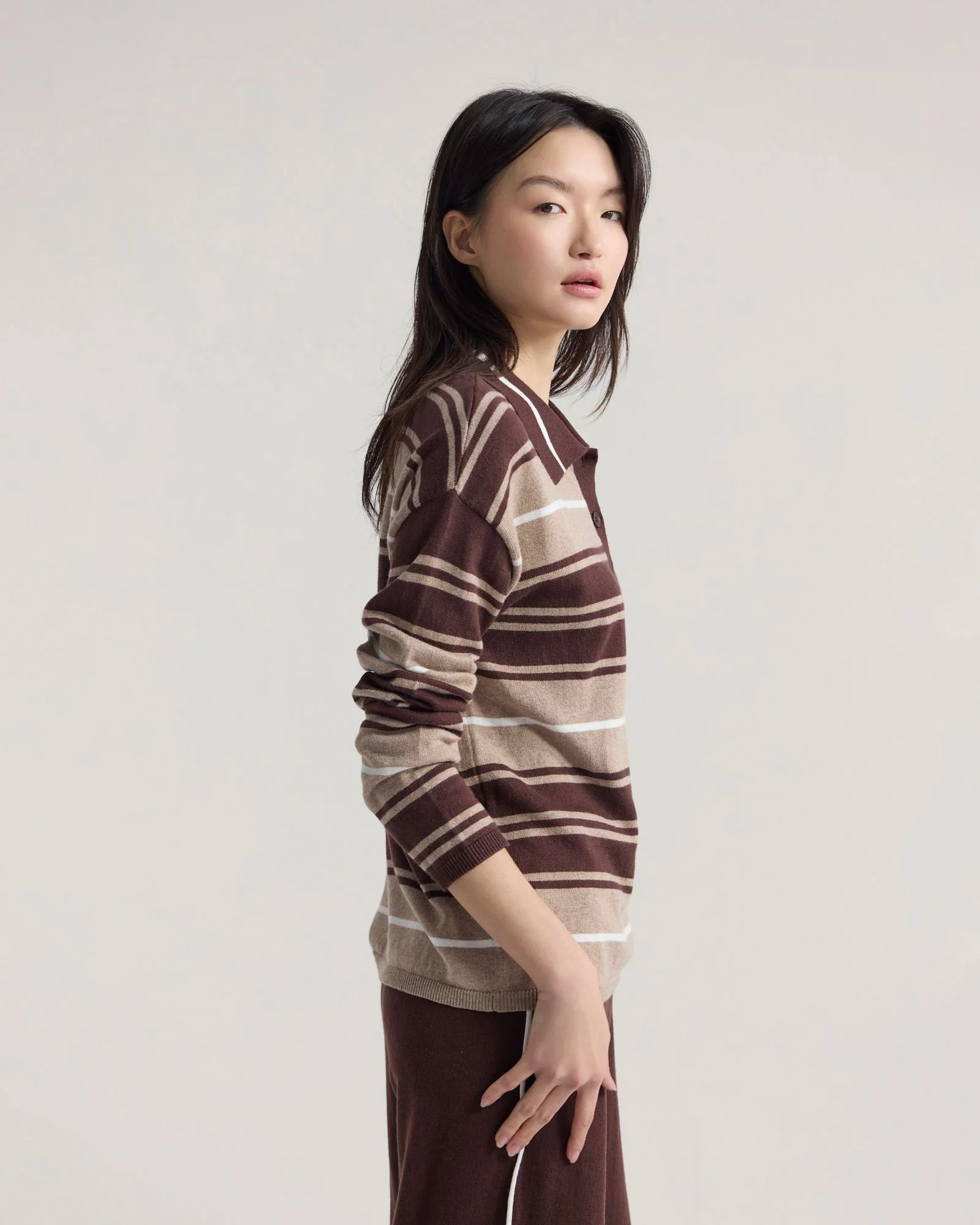 Pip Striped Polo Knit - Image 3
