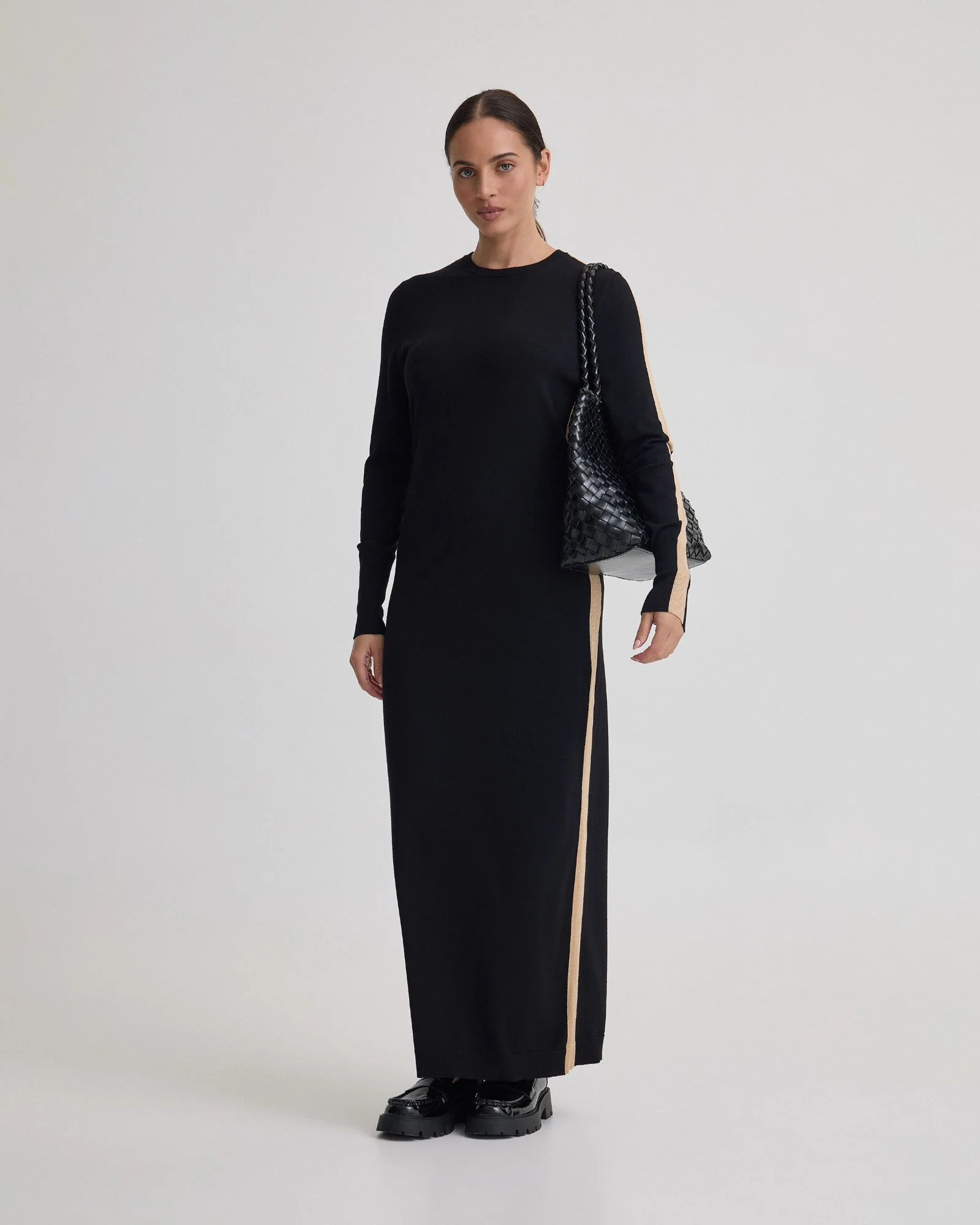 Pipper Knit Contrast Panel Dress