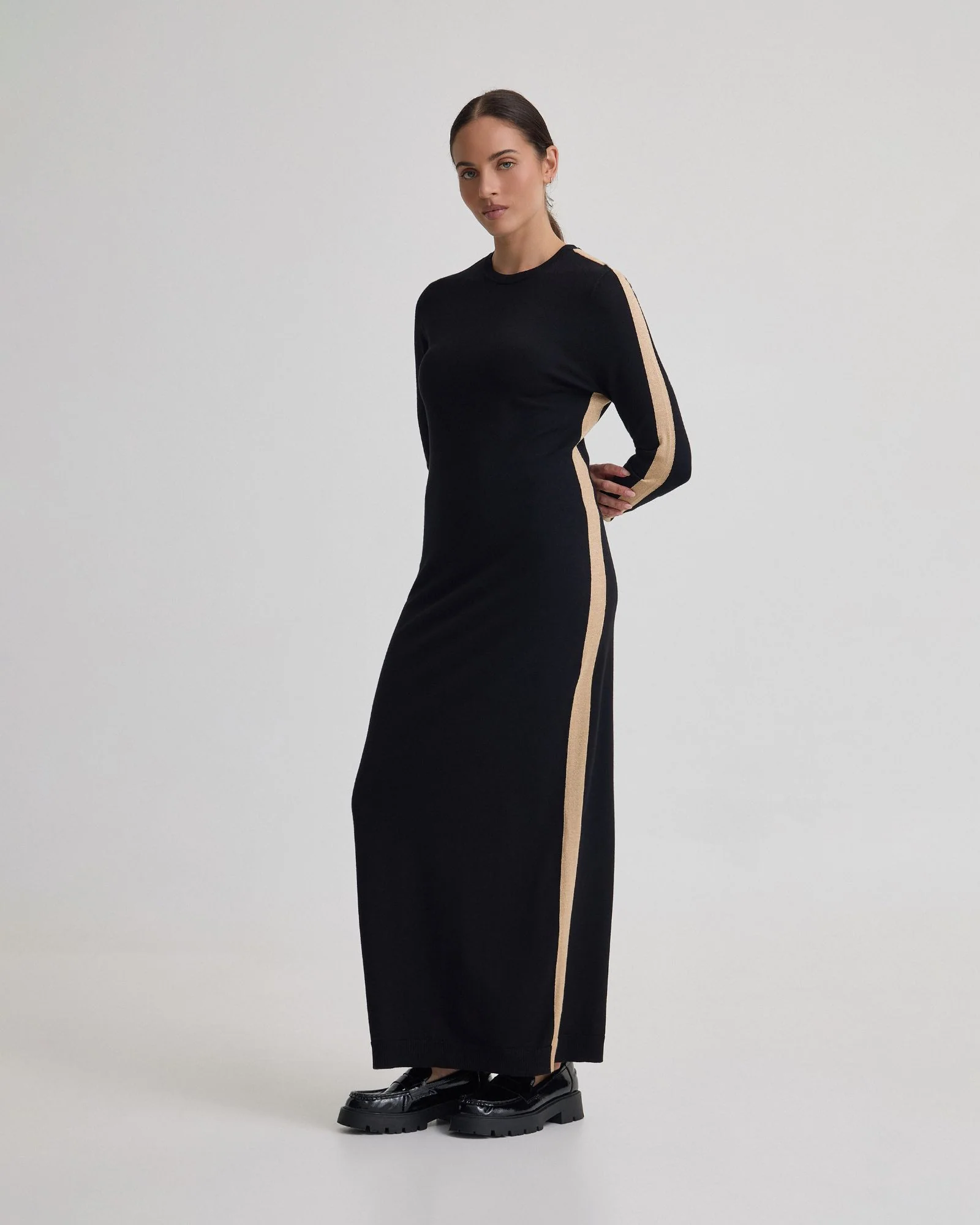 Pipper Knit Contrast Panel Dress - Image 2