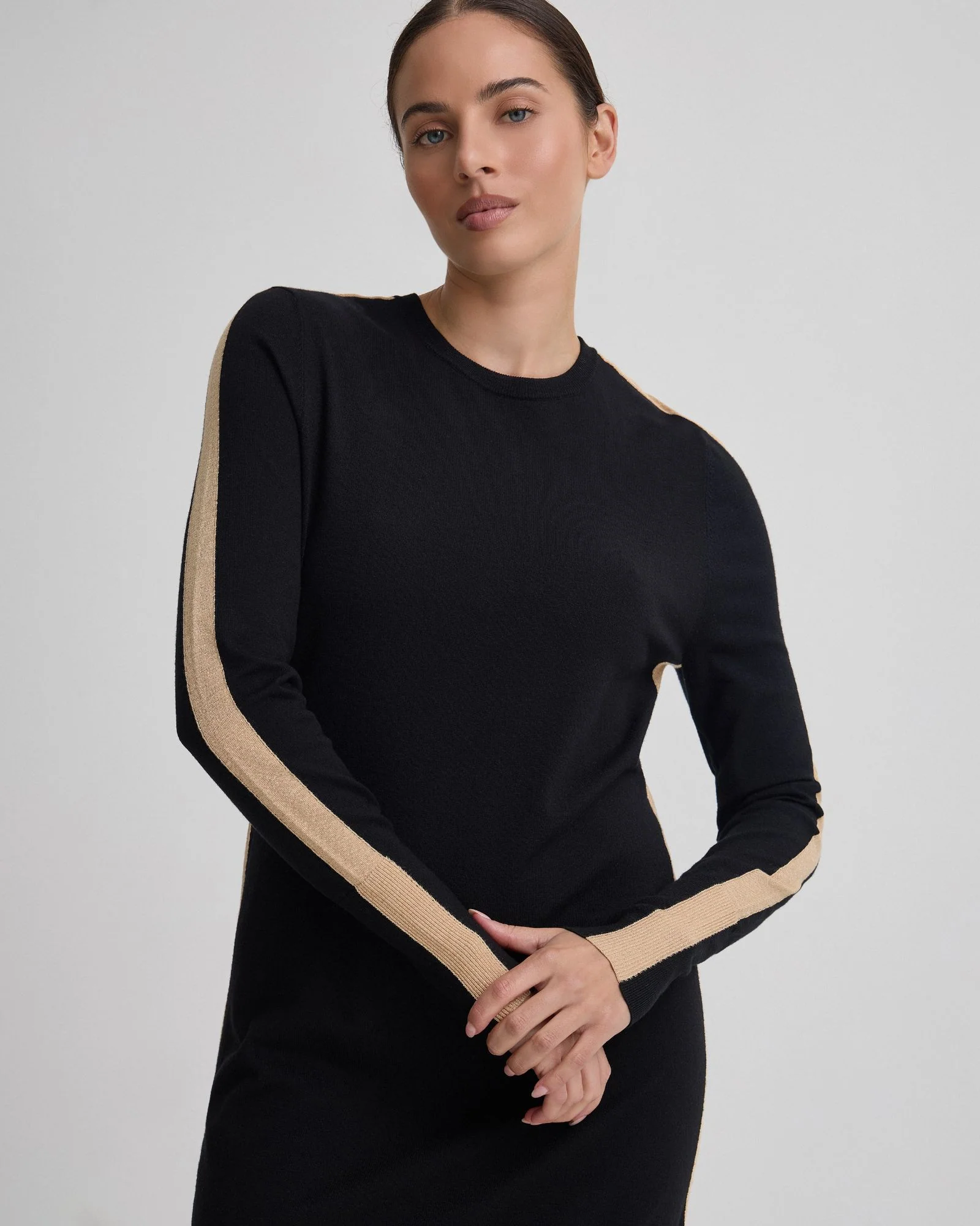 Pipper Knit Contrast Panel Dress - Image 4