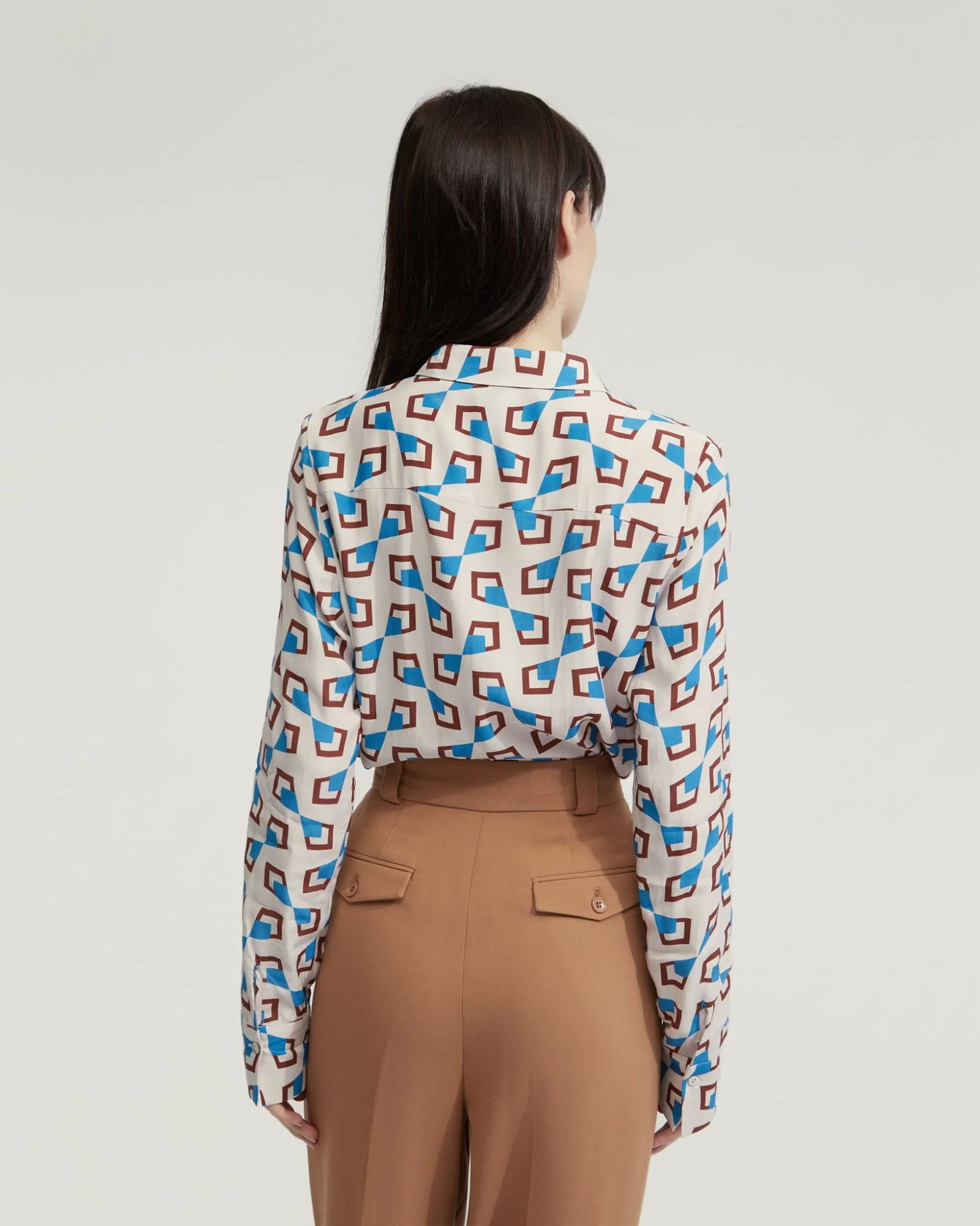 Poppy Geo Print Shirt - Image 3