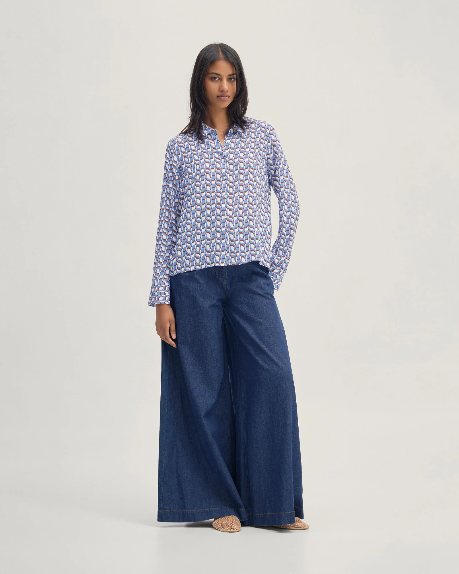 Poppy Geo Print Shirt - Image 2
