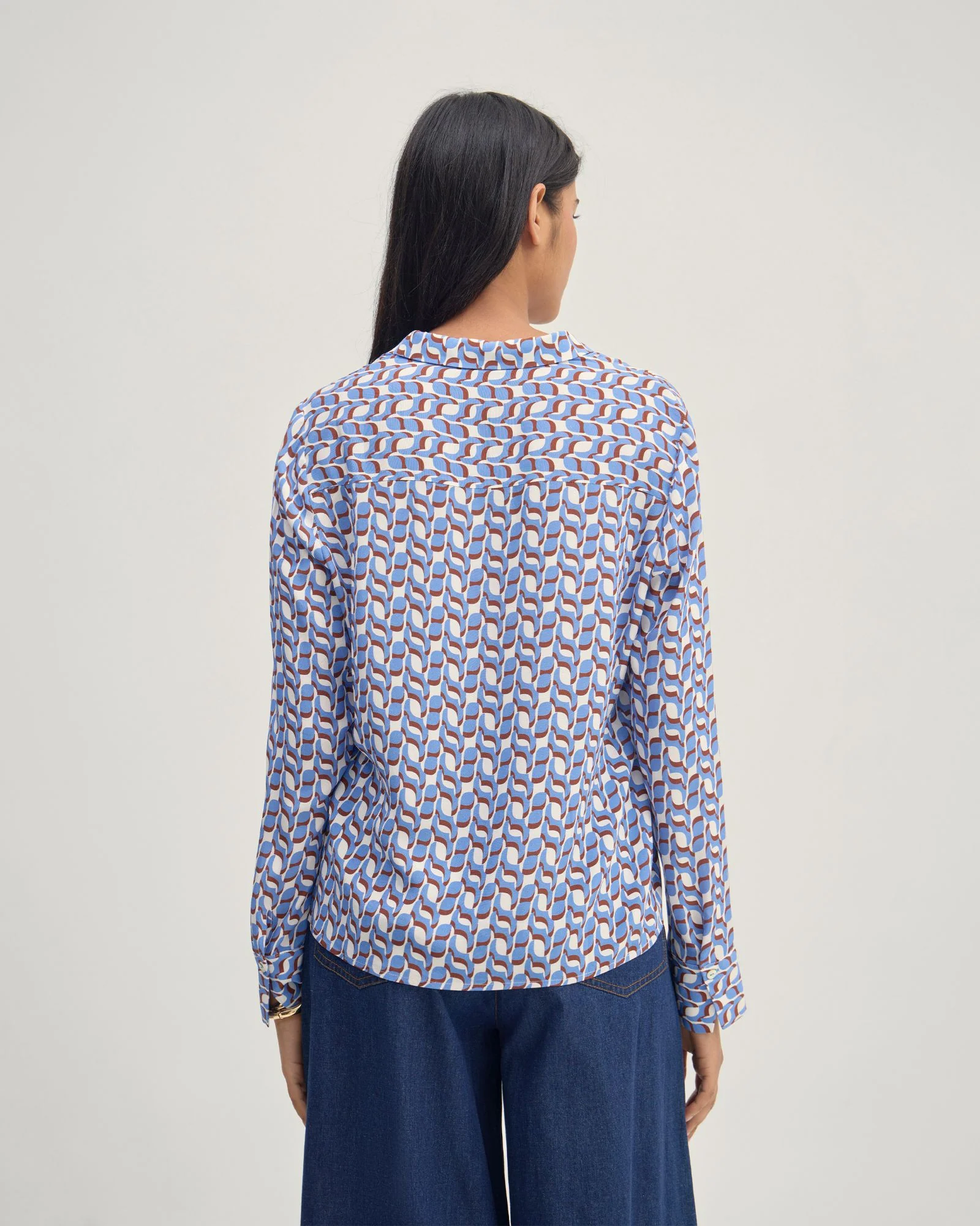 Poppy Geo Print Shirt - Image 4