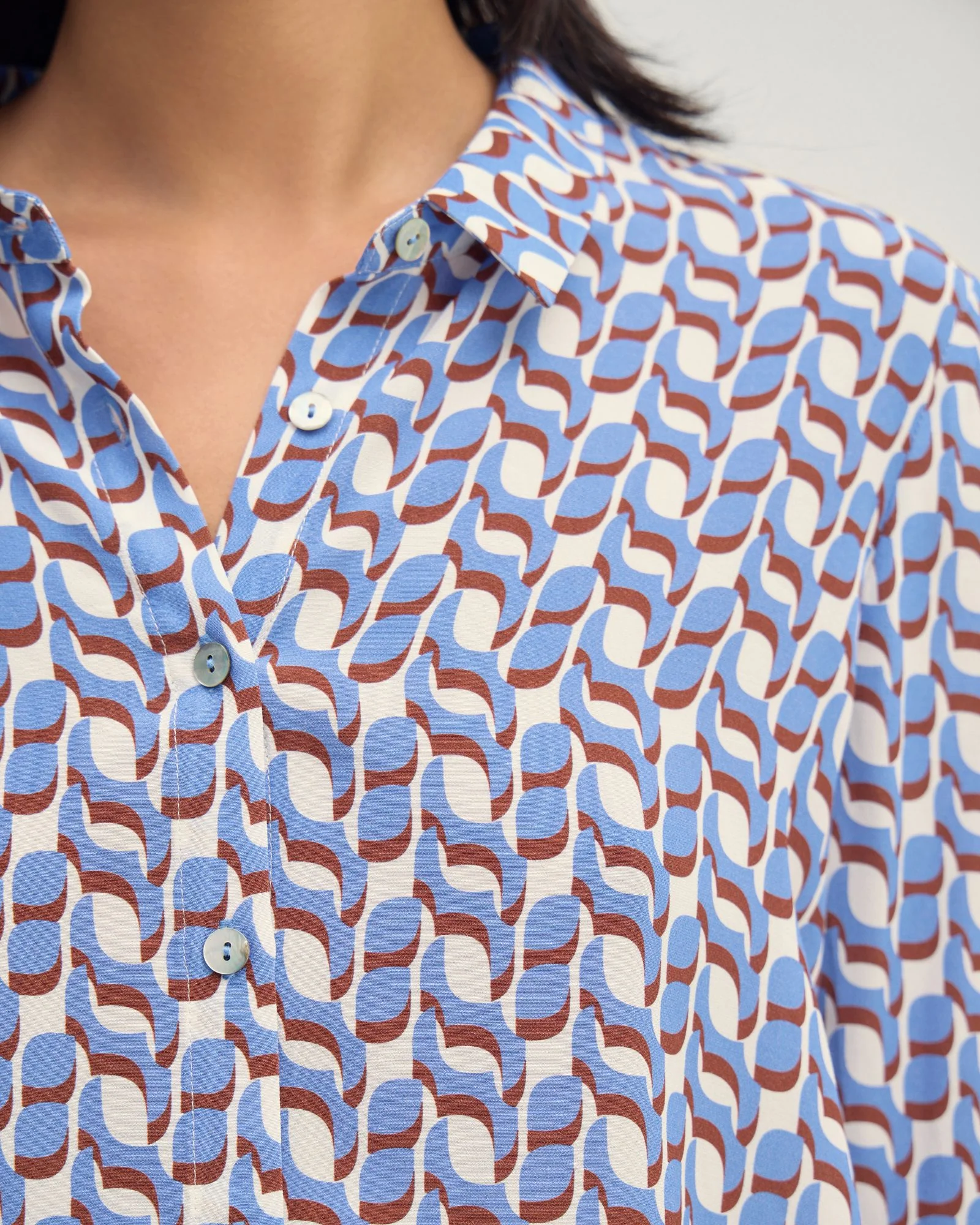 Poppy Geo Print Shirt - Image 7
