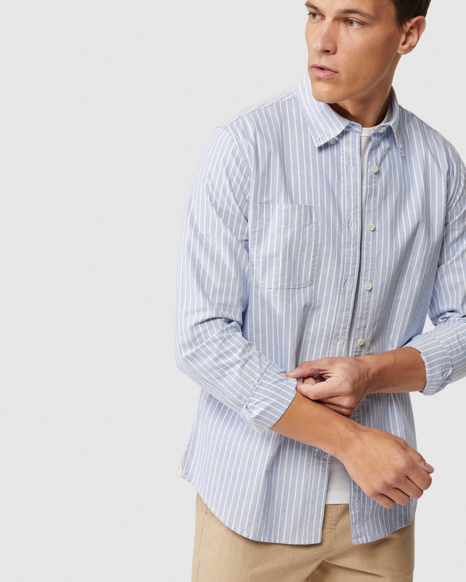 Portland Oxford Wve Striped Shirt - Image 4