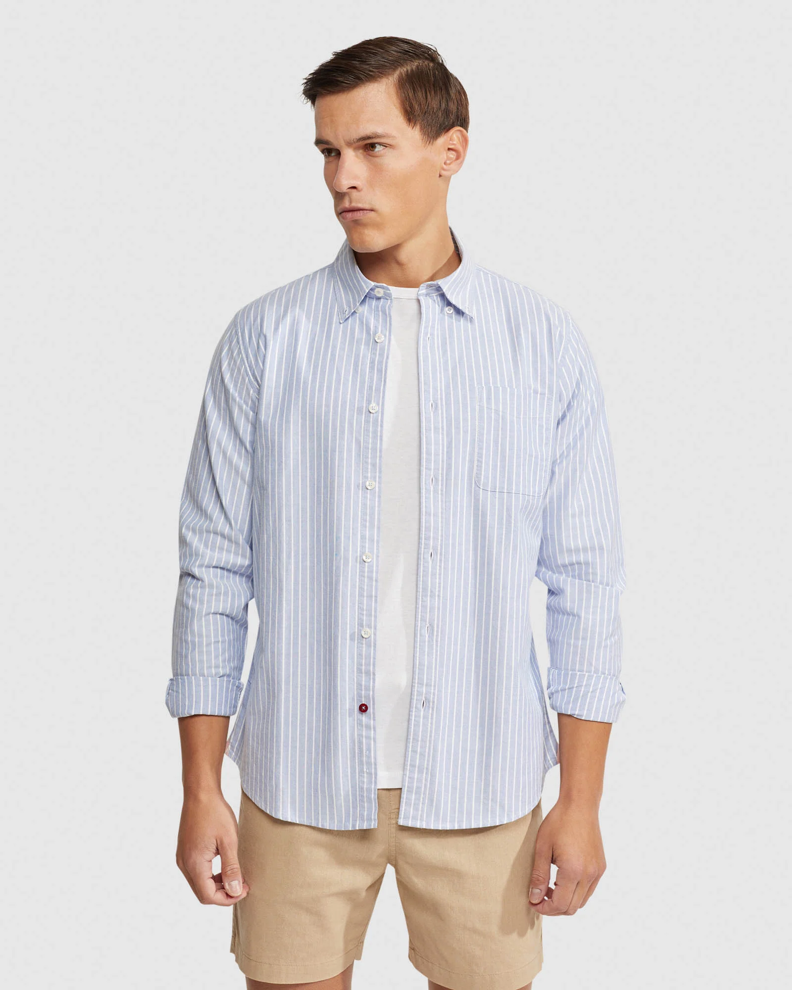 Portland Oxford Wve Striped Shirt - Image 7