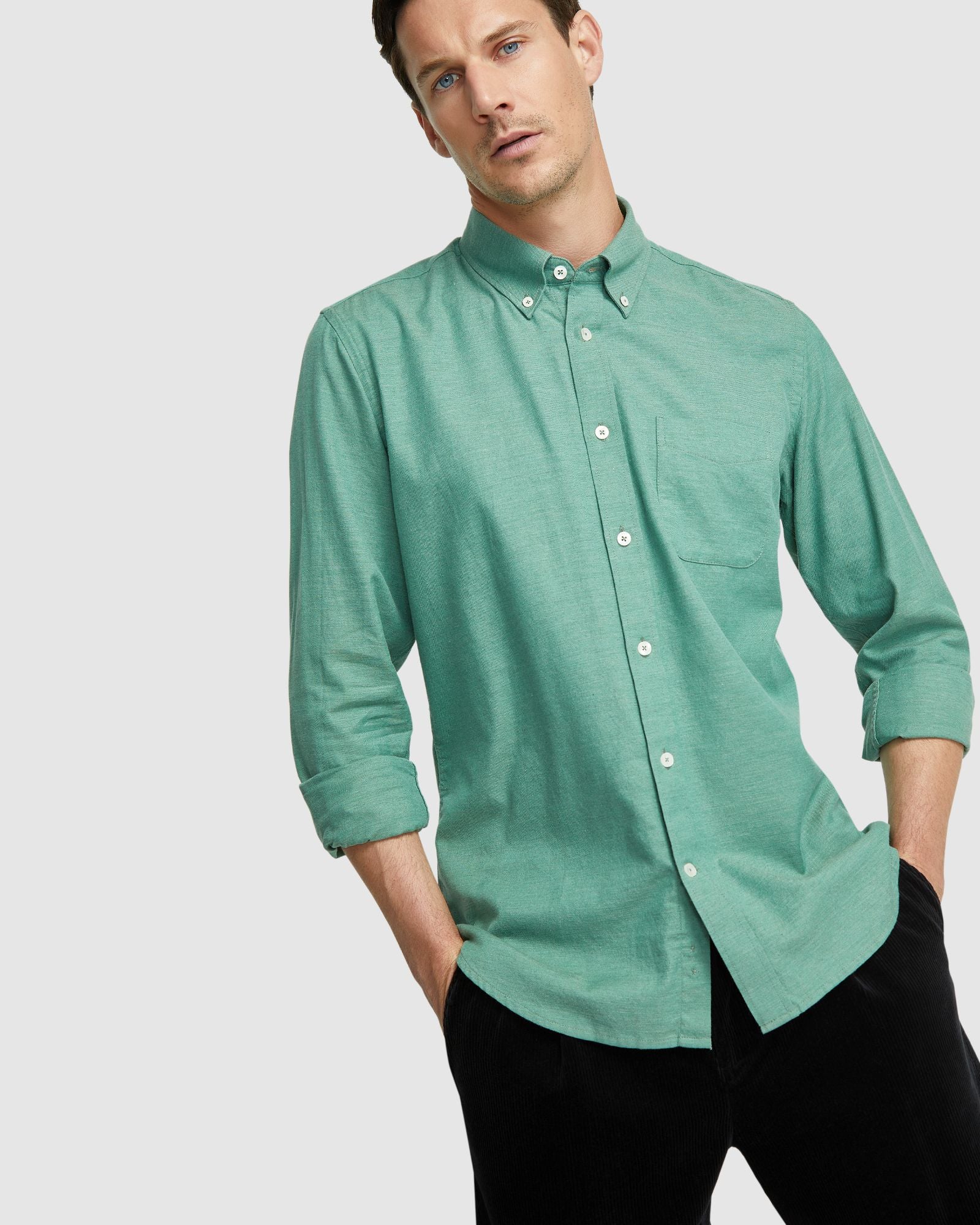 Portland Twill Cotton Shirt - Image 10