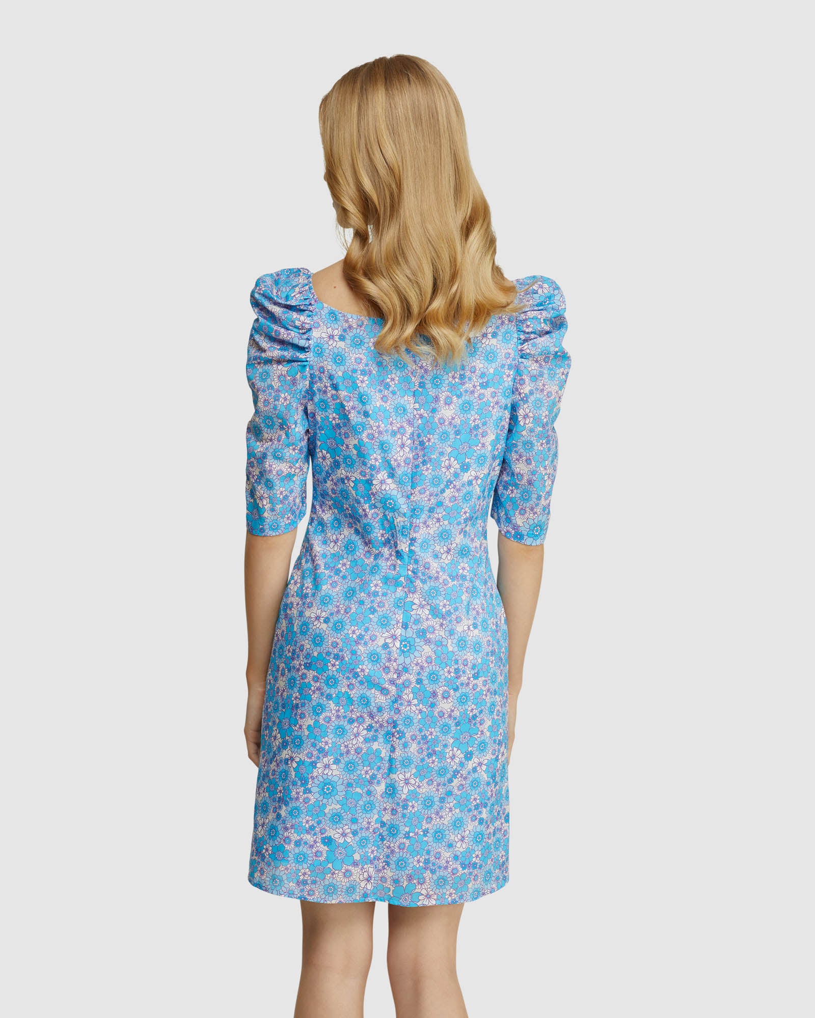 Princeton Cotton Retro Floral Dress - Image 3