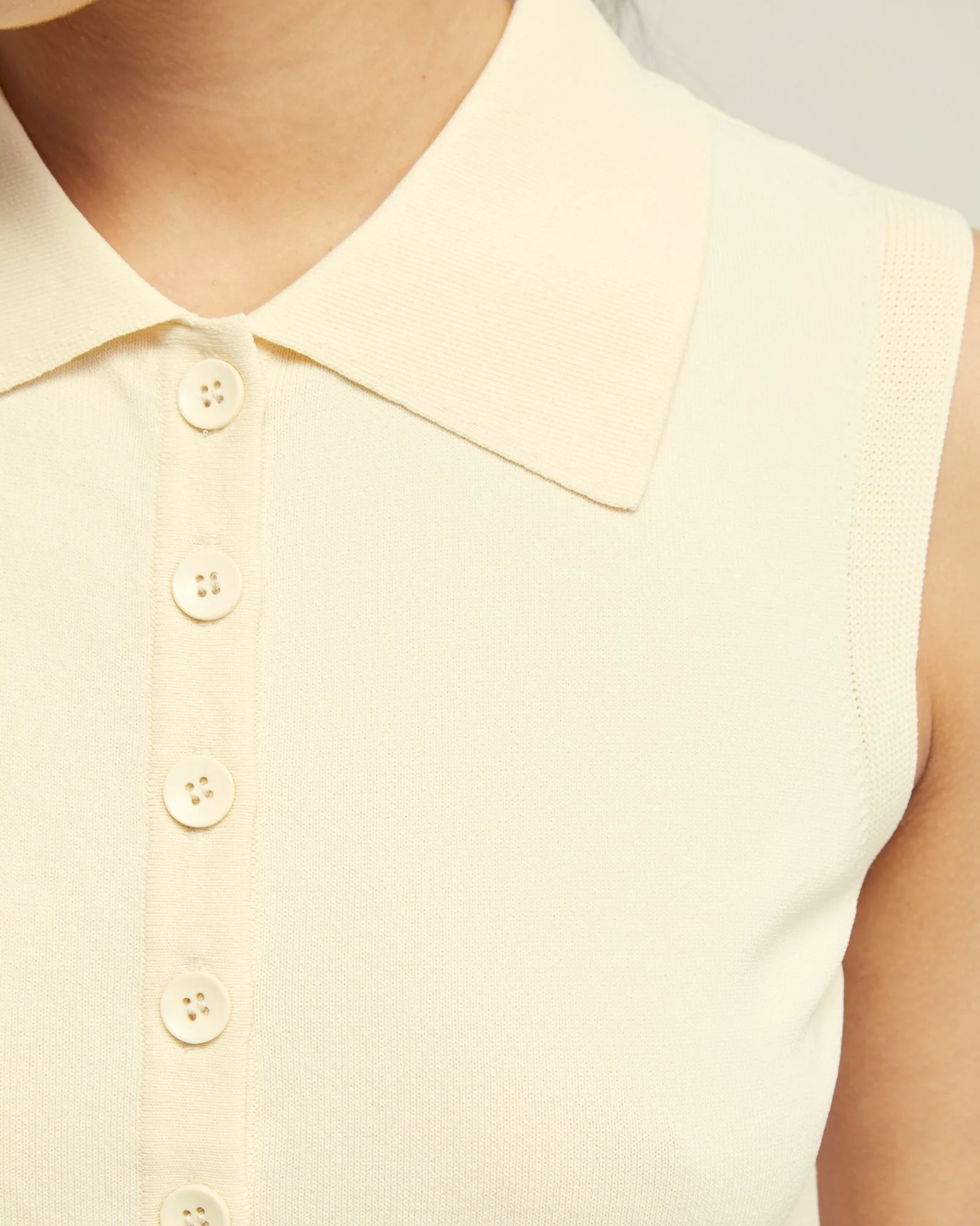 Rae Polo Neck Buttoned Knit Top - Image 12