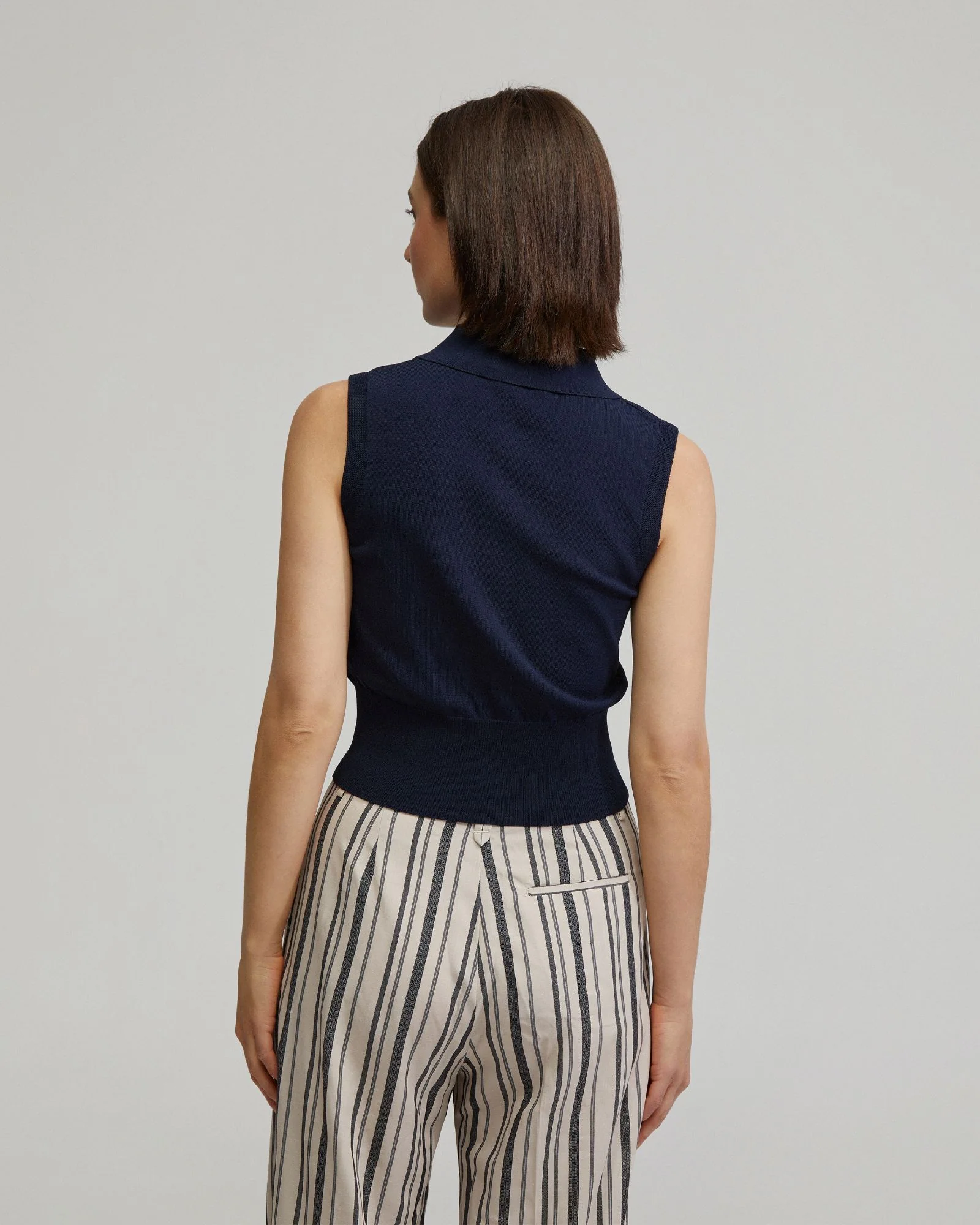 Rae Polo Neck Buttoned Knit Top - Image 3