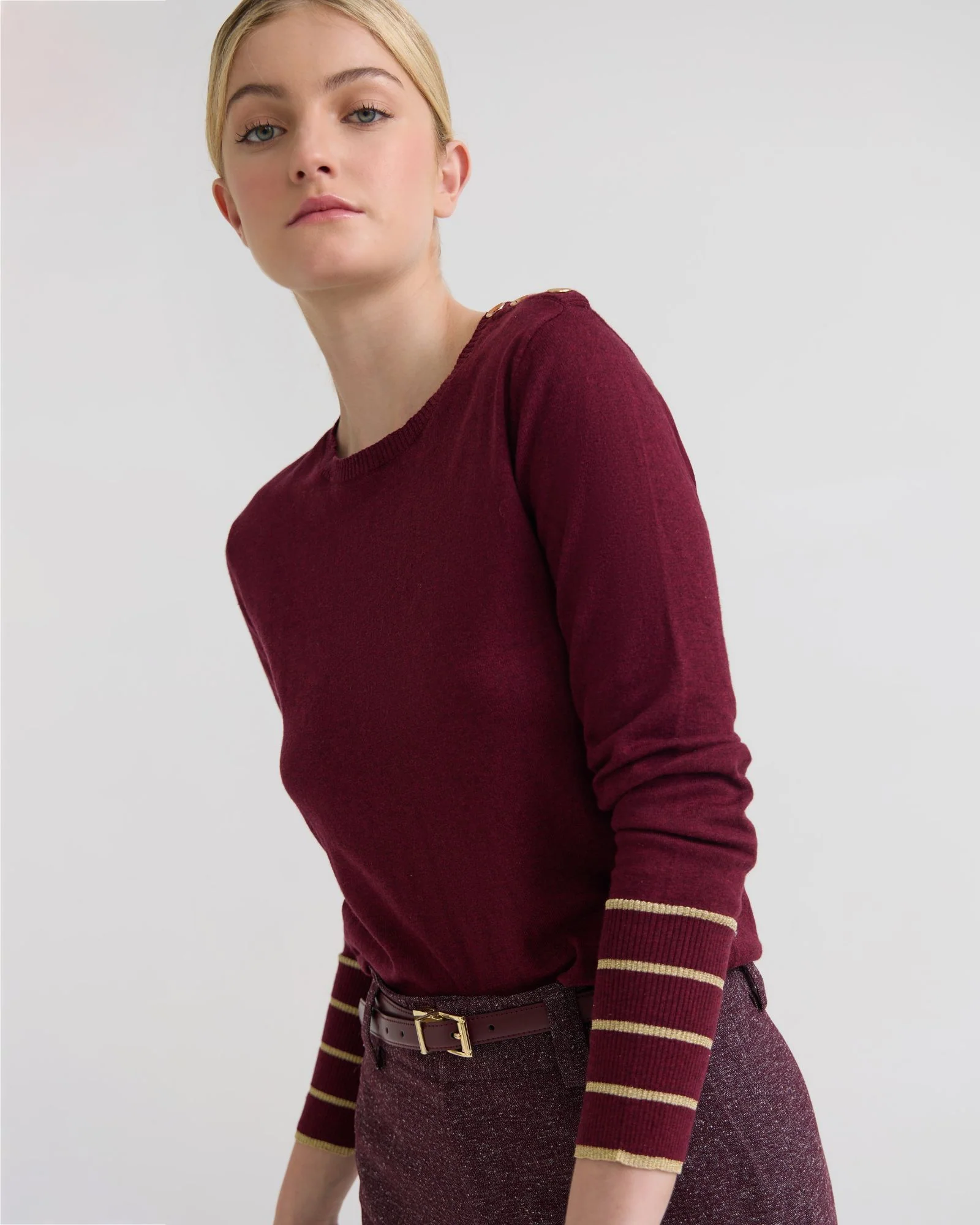 Raven Metallic Stripe Knit - Image 9