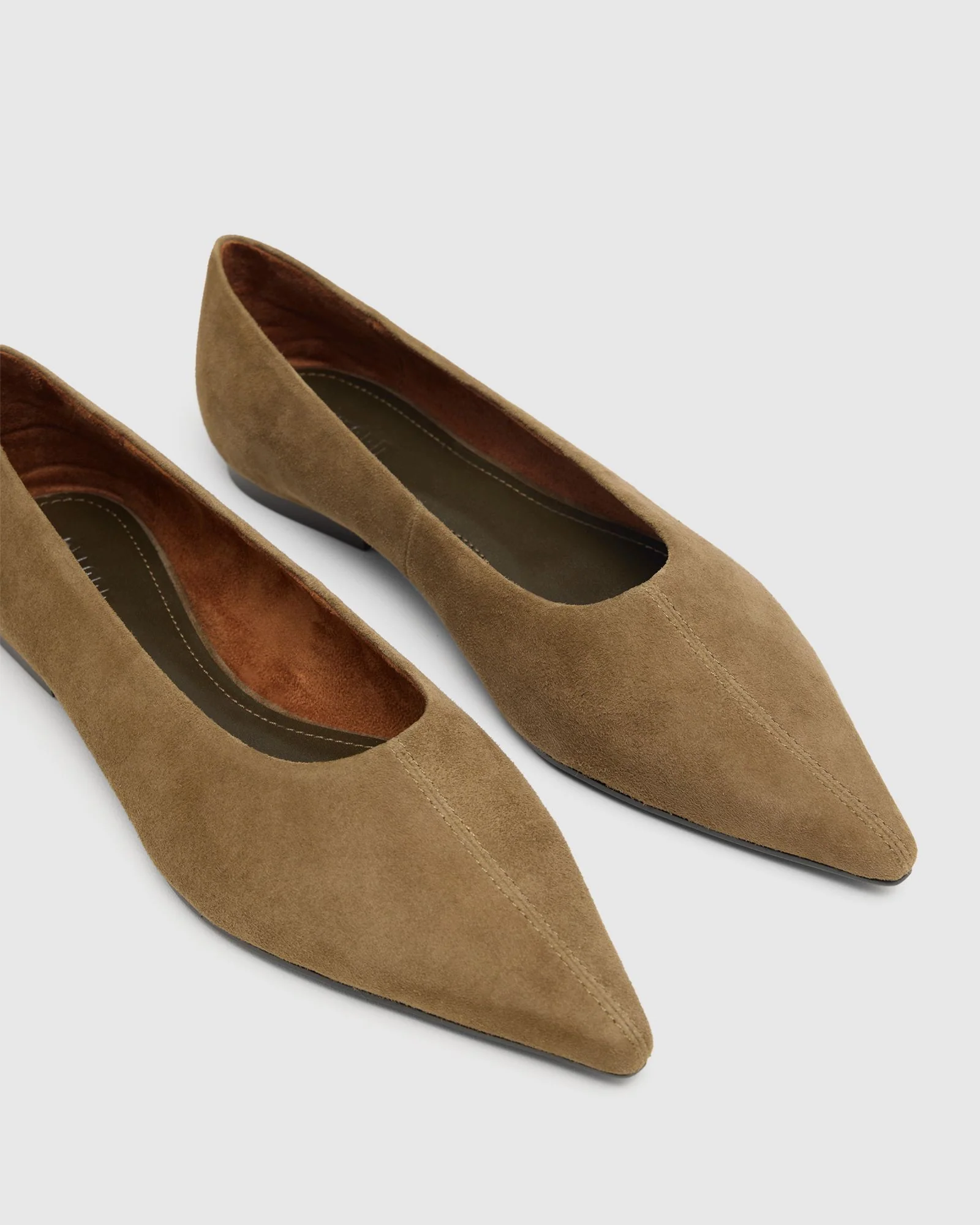 Reece Suede Pointy Flat - Image 4