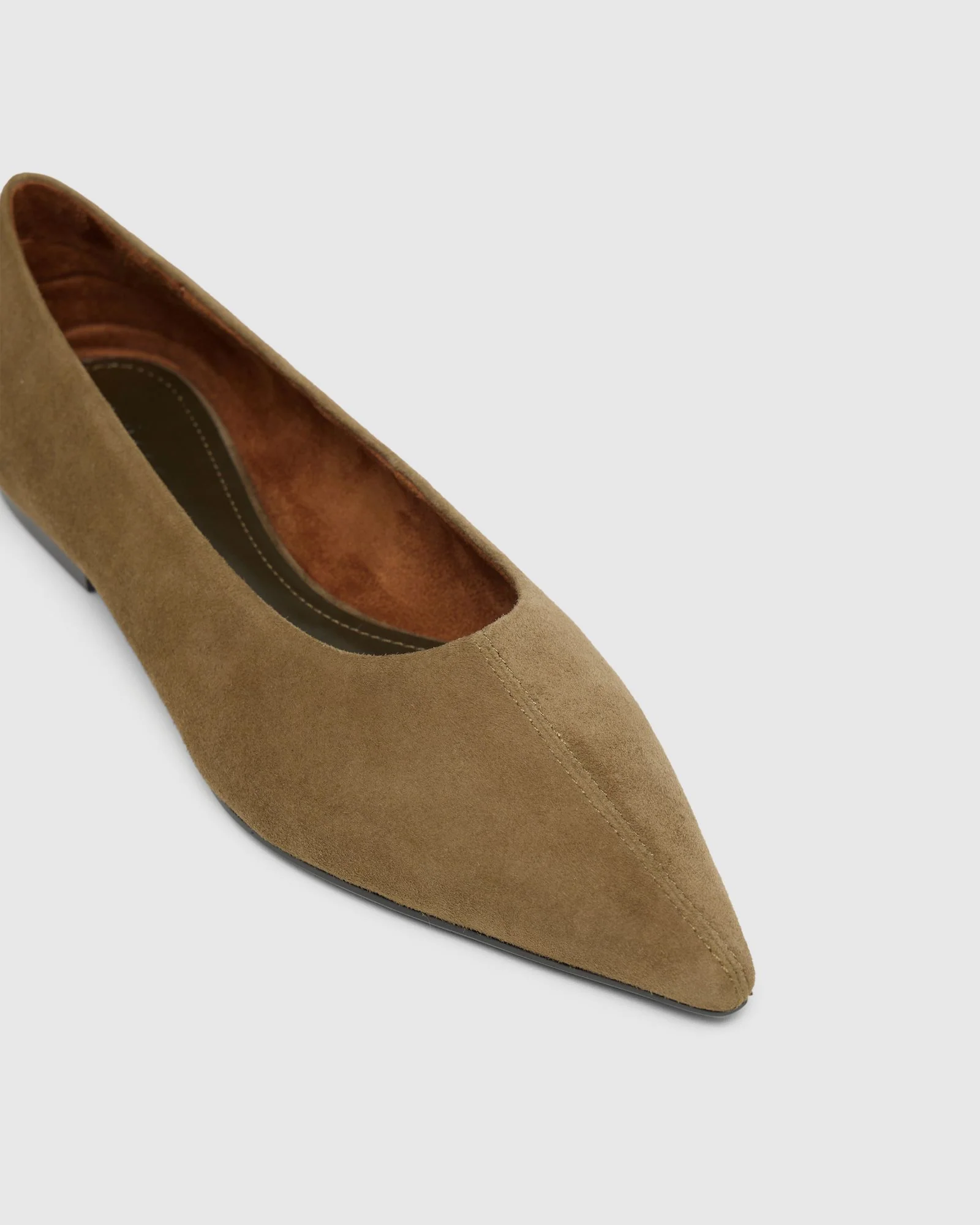 Reece Suede Pointy Flat - Image 5