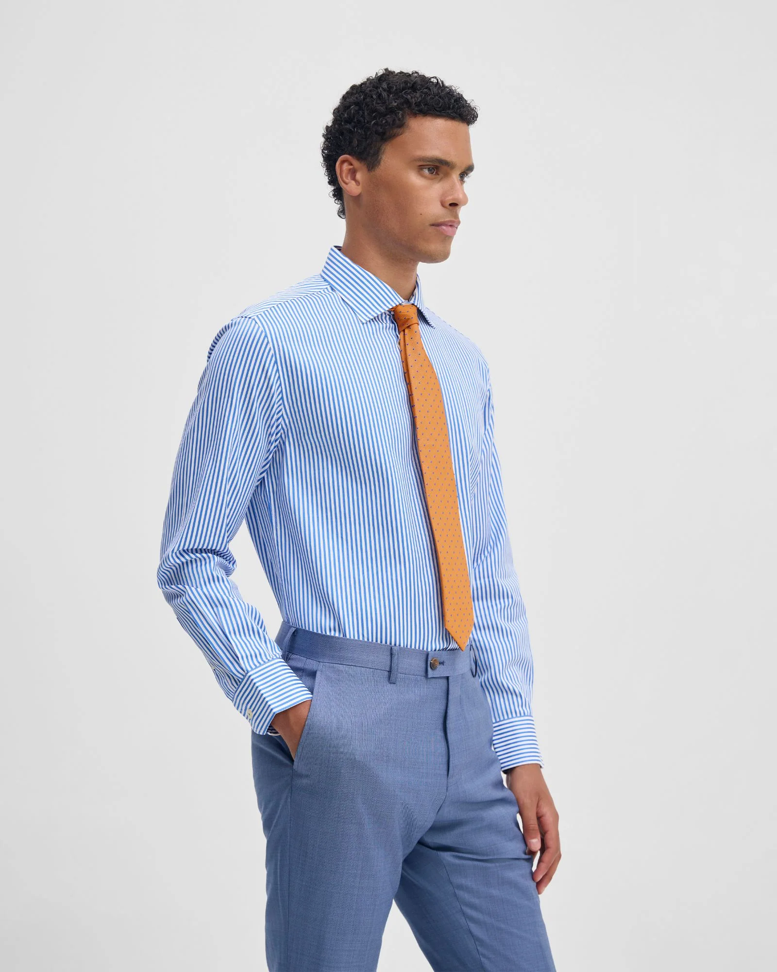 Regent Classic Fit Stripe Shirt - Image 3