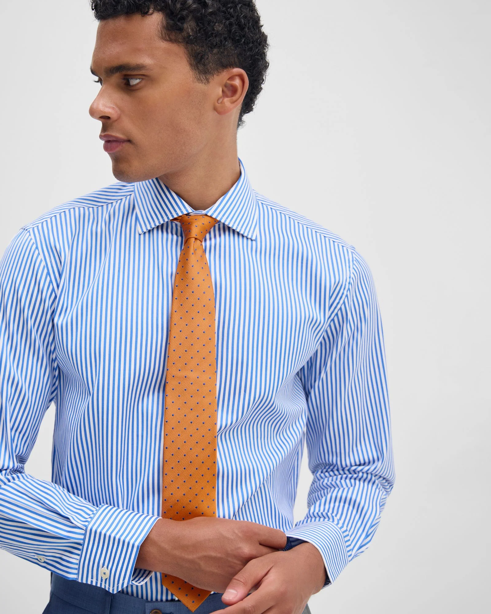 Regent Classic Fit Stripe Shirt - Image 5