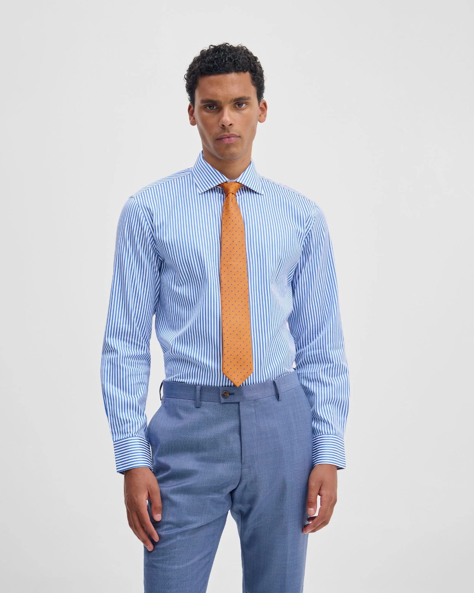 Regent Classic Fit Stripe Shirt - Image 6