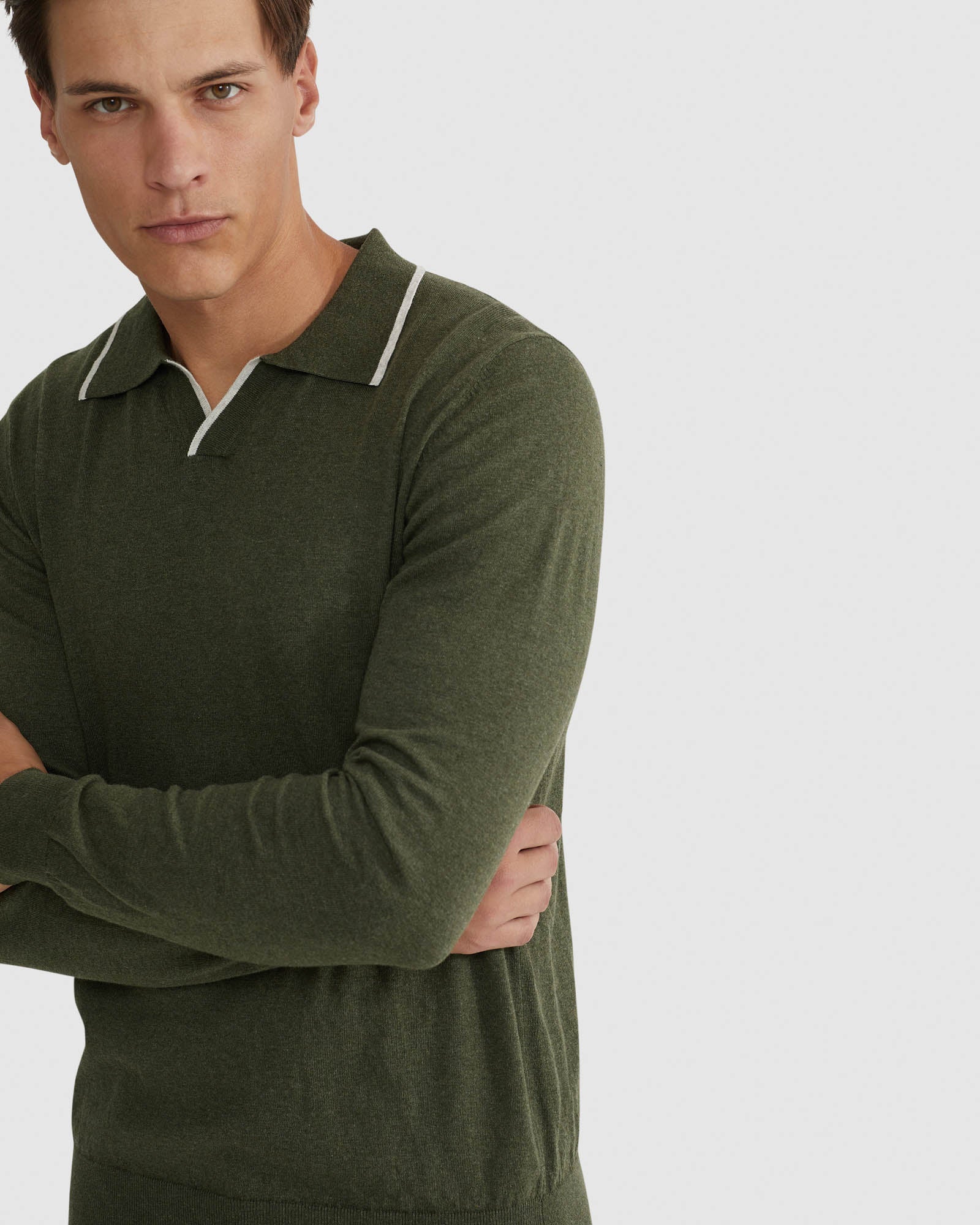 Reiss Tipping Collar Long Sleeve Polo - Image 10