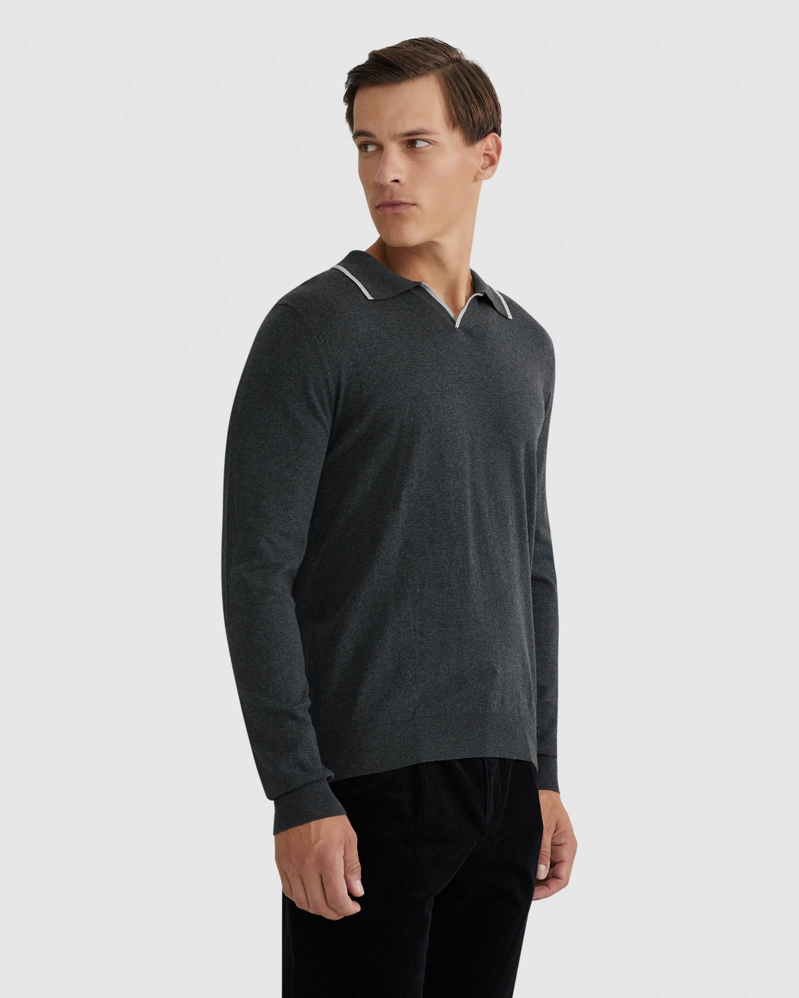 Reiss Tipping Collar Long Sleeve Polo - Image 14