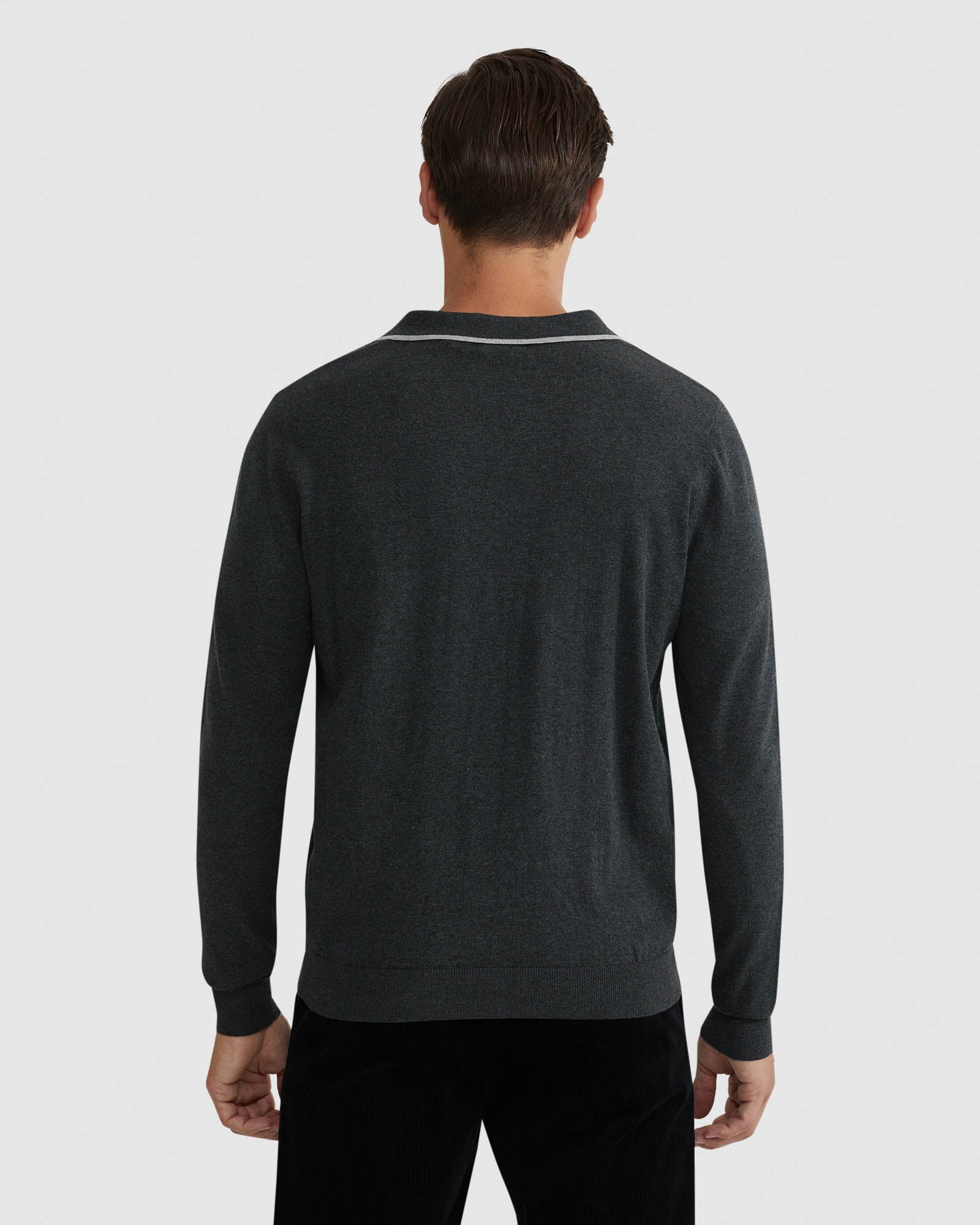 Reiss Tipping Collar Long Sleeve Polo - Image 15