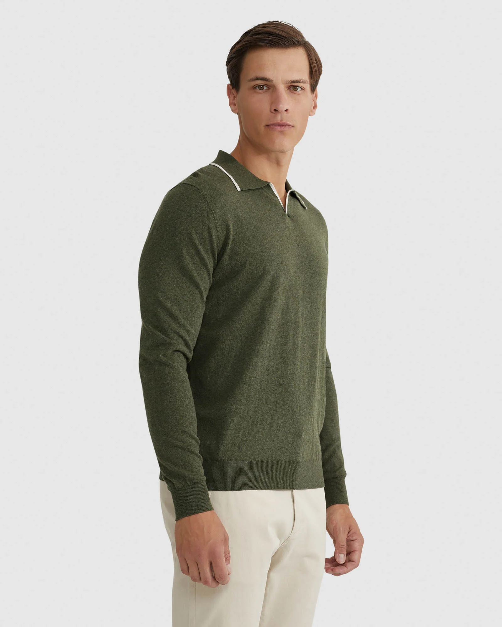 Reiss Tipping Collar Long Sleeve Polo - Image 8