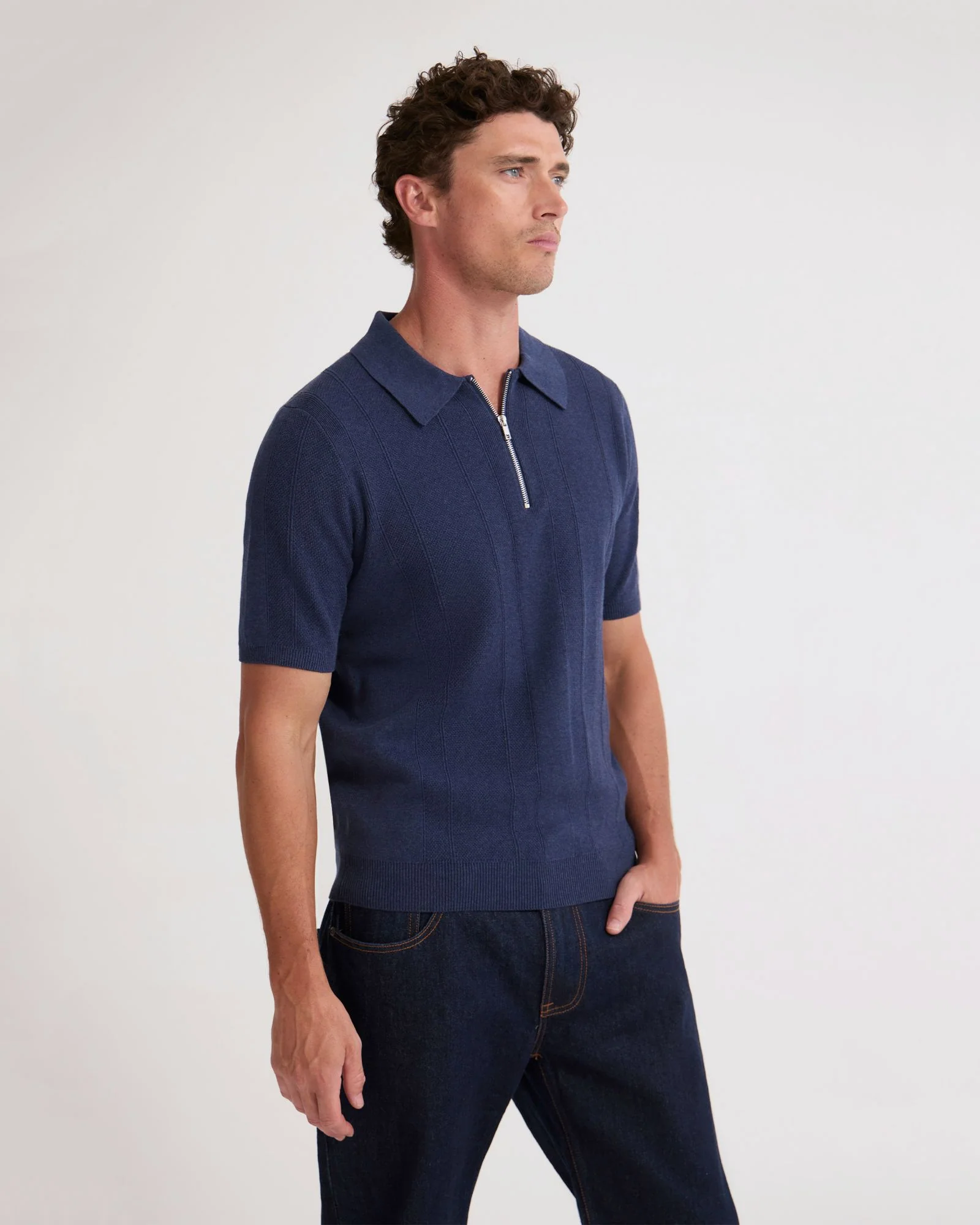 Remy Zip Neck Polo - Image 3