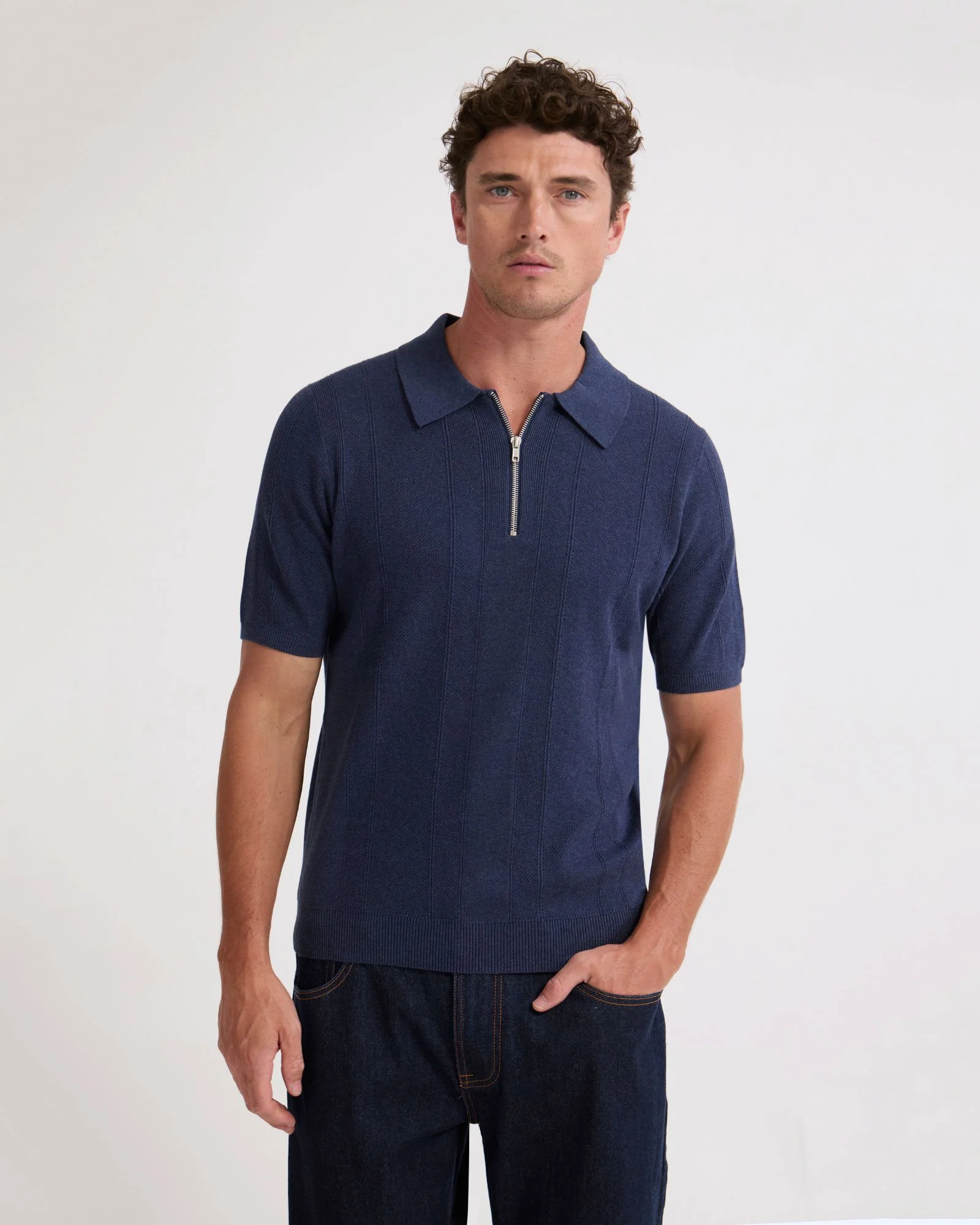 Remy Zip Neck Polo - Image 6