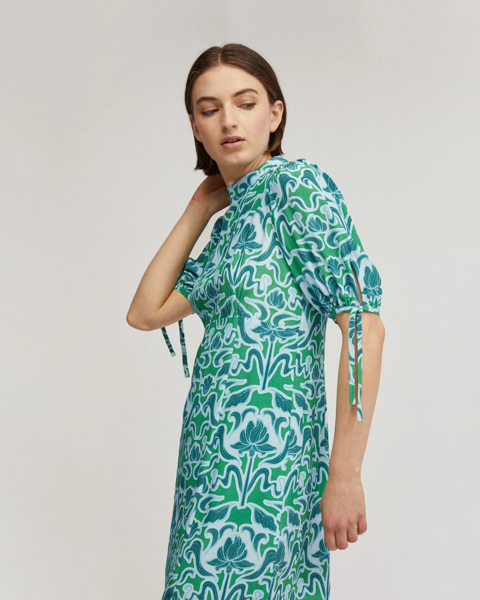 Rhapsody Printed Mini Dress - Image 4