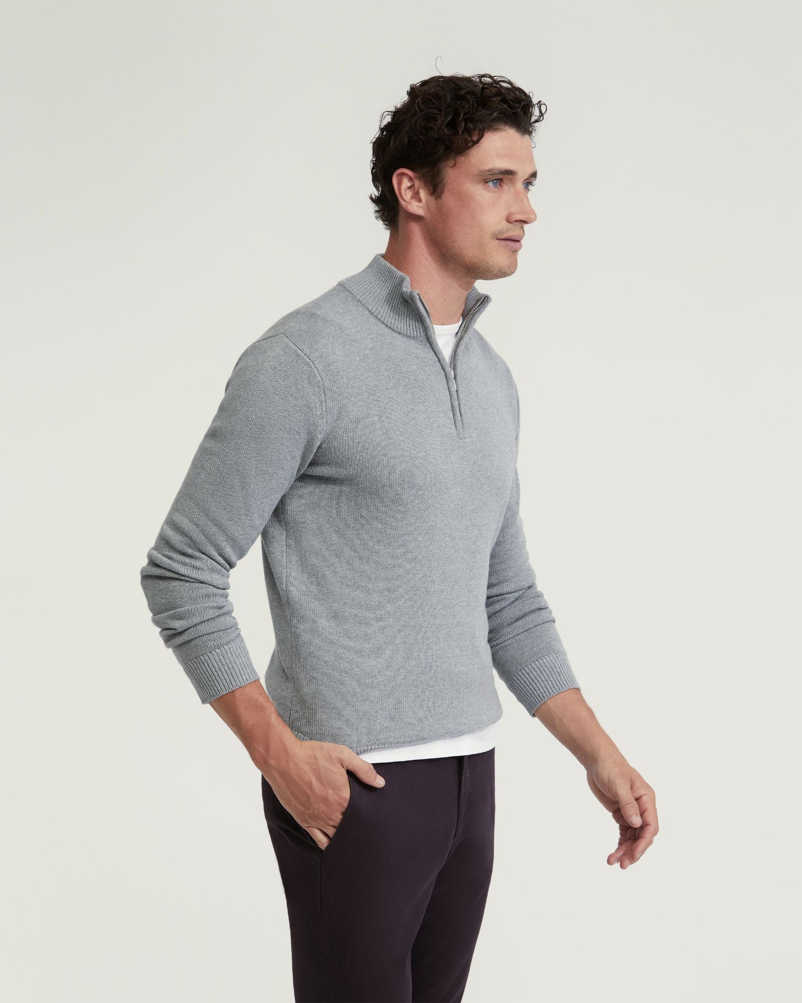 Robert Zip Neck Cotton Knit - Image 14