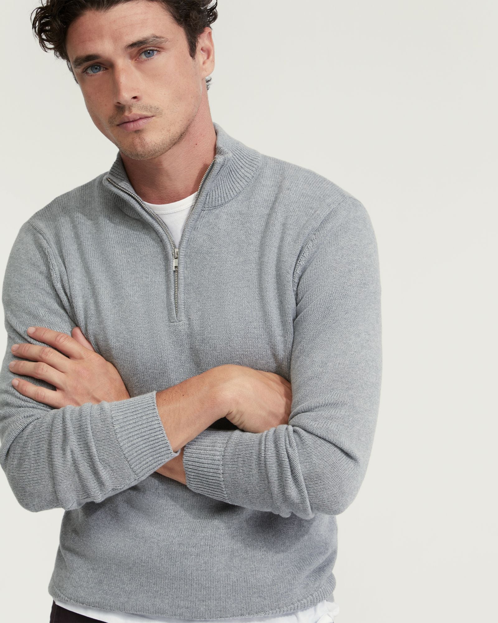 Robert Zip Neck Cotton Knit - Image 16