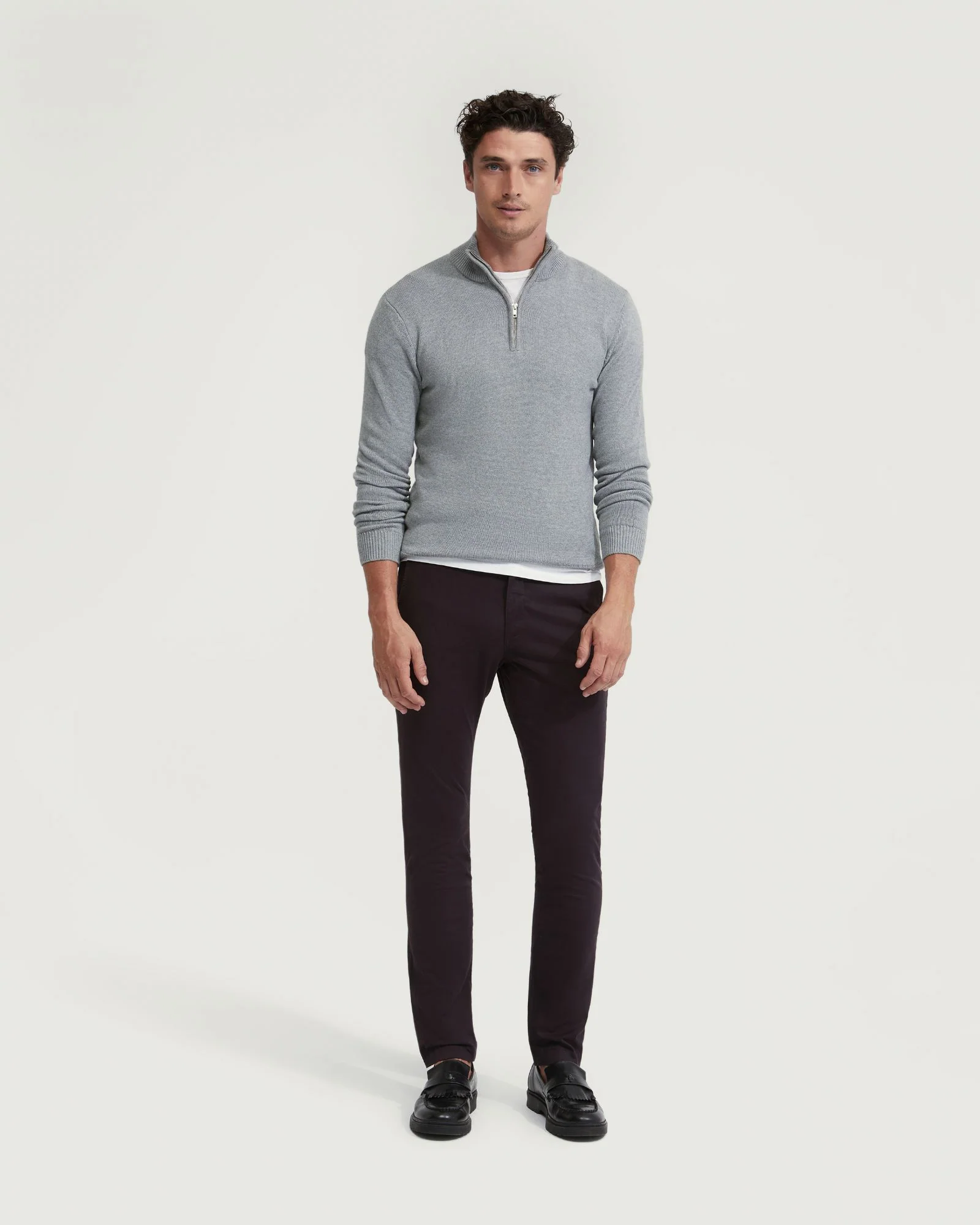 Robert Zip Neck Cotton Knit - Image 17
