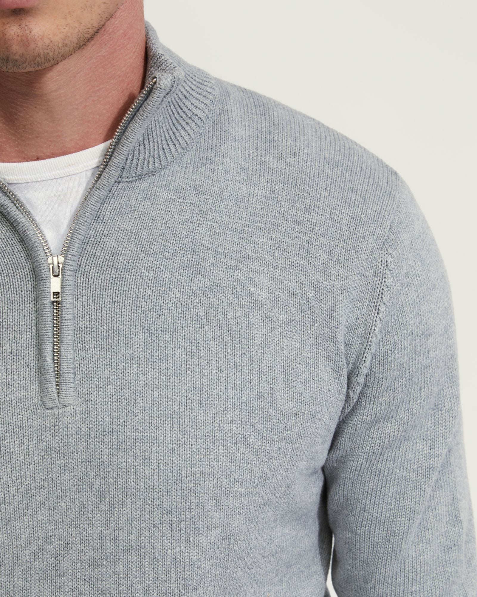 Robert Zip Neck Cotton Knit - Image 18