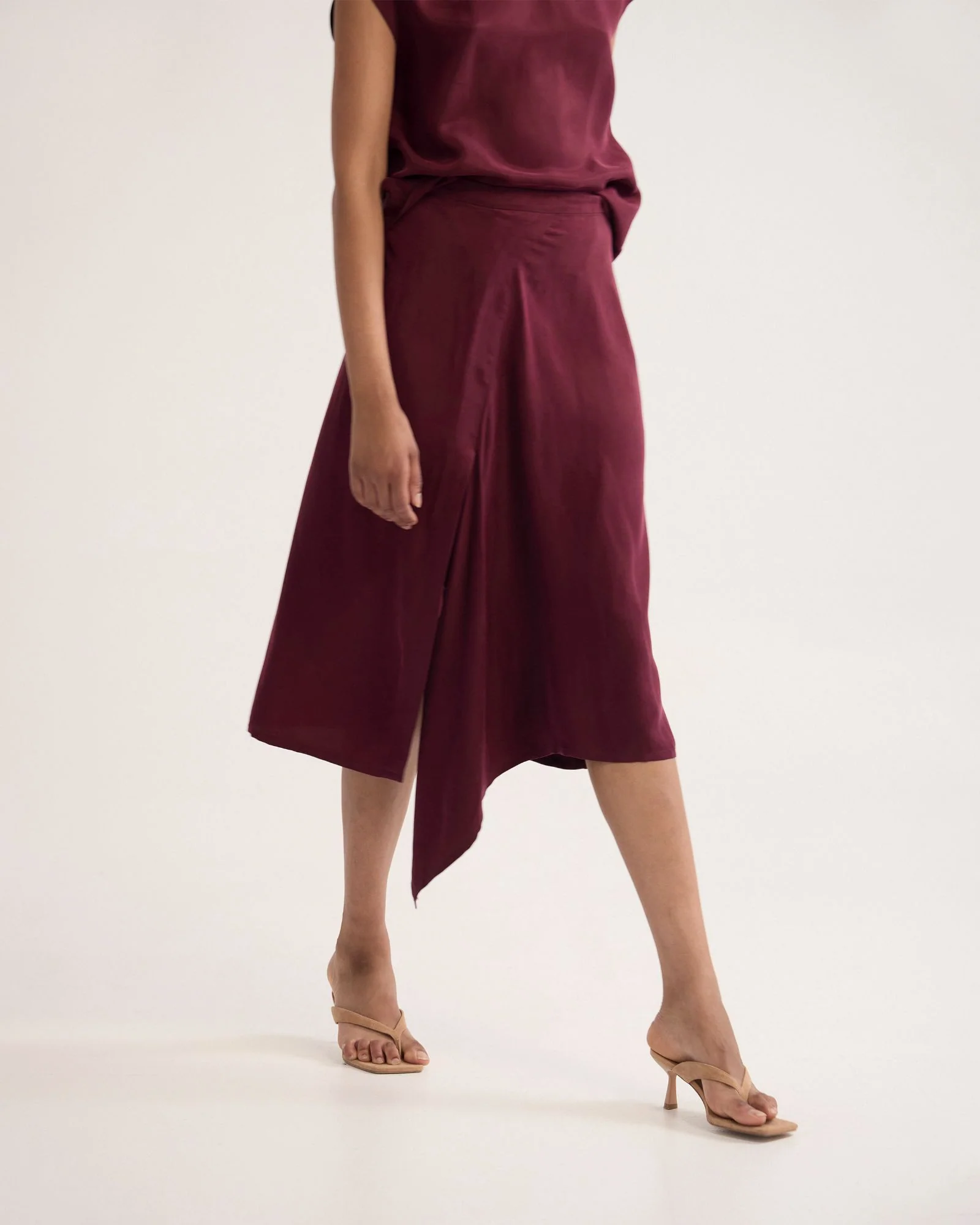 Ronja Cupro Draped Skirt - Image 2
