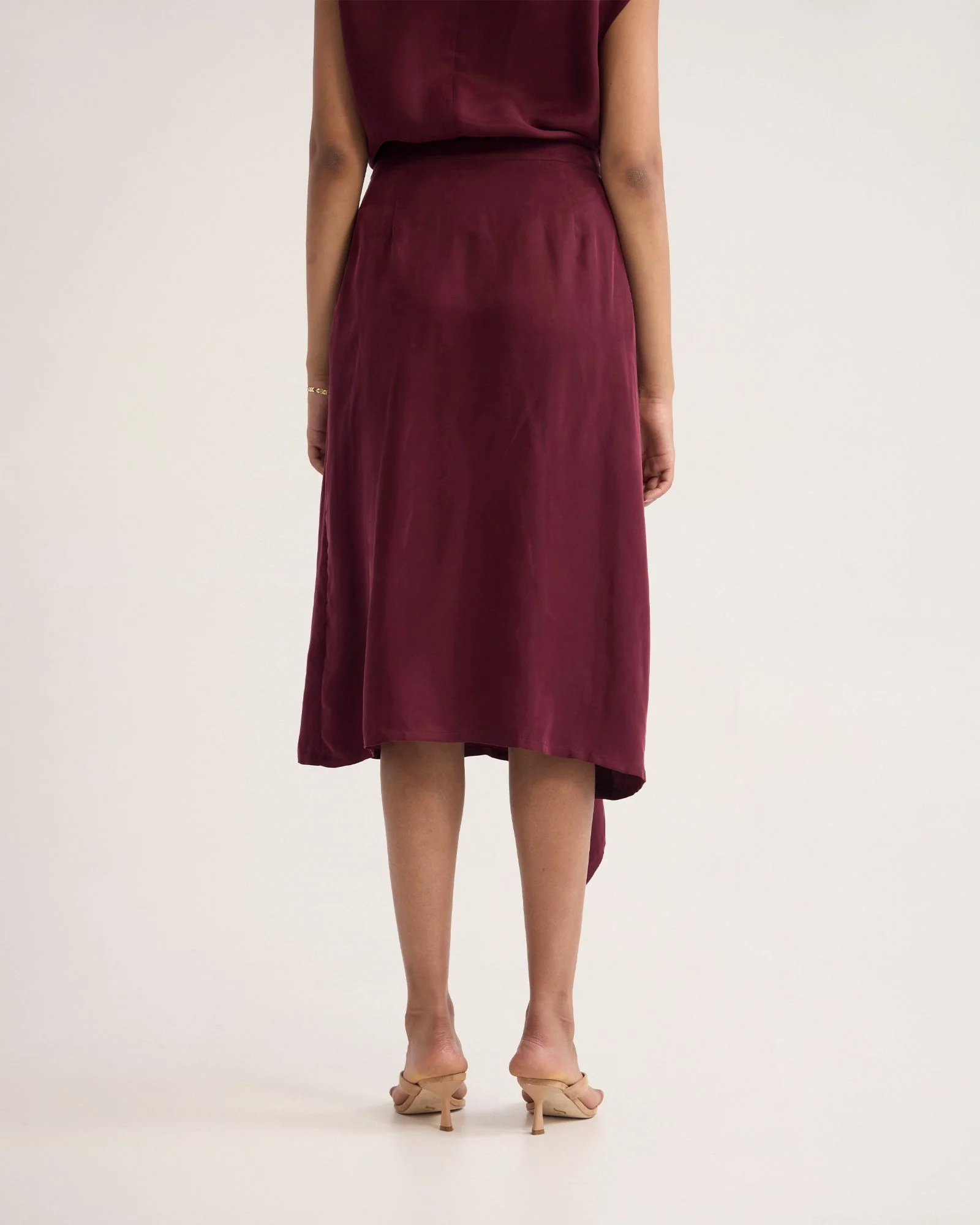 Ronja Cupro Draped Skirt - Image 3